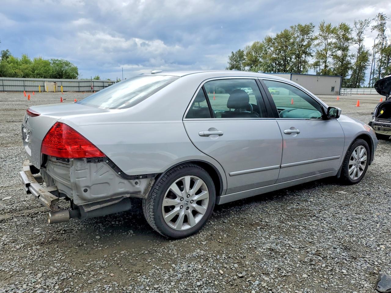 2007 Honda Accord Ex Silver vin: 1HGCM66827A019866