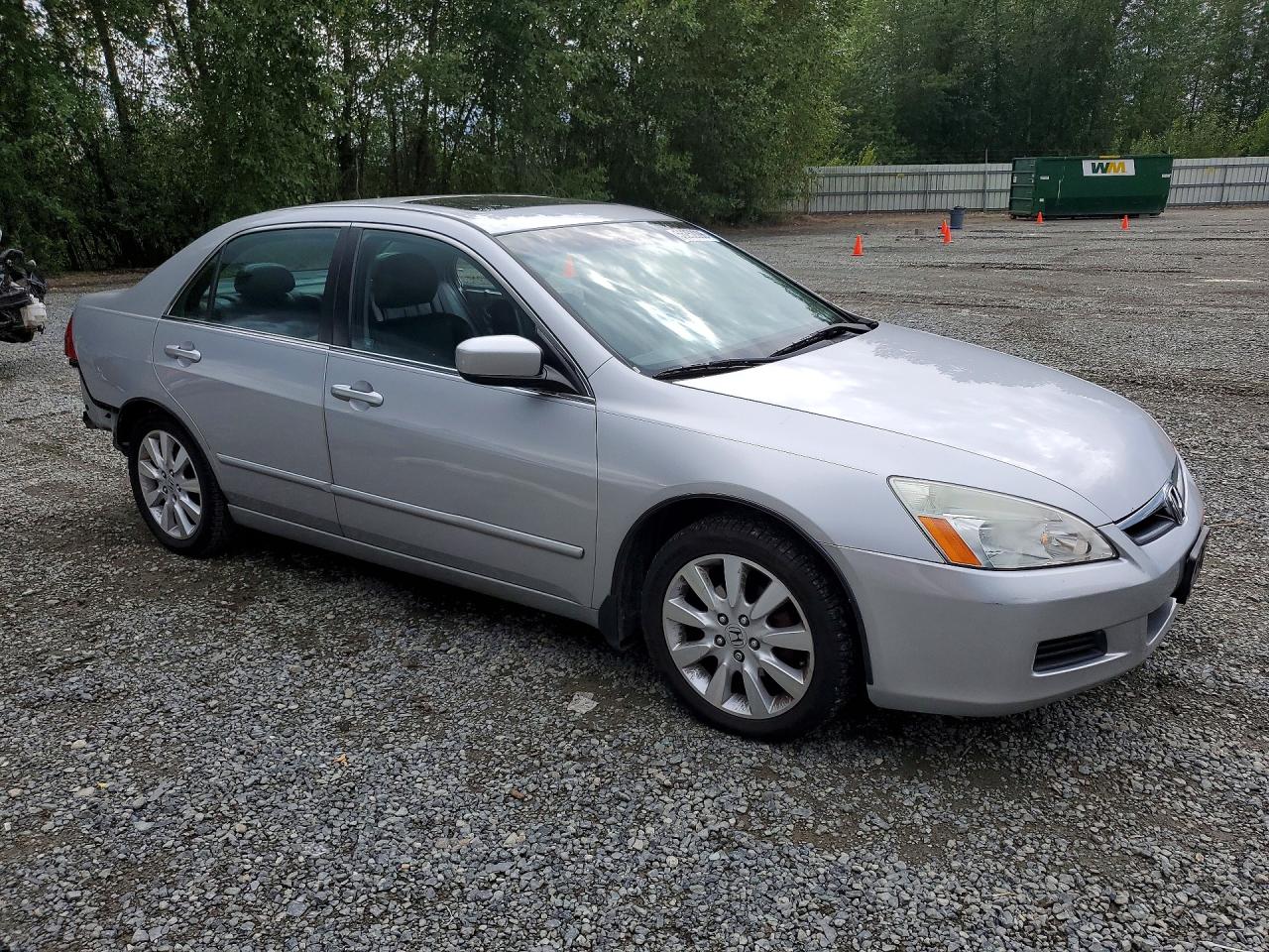 2007 Honda Accord Ex Silver vin: 1HGCM66827A019866