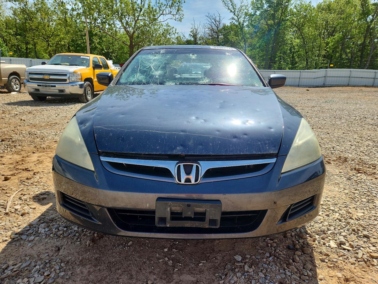 2007 Honda Accord Ex Blue vin: 1HGCM66827A058358