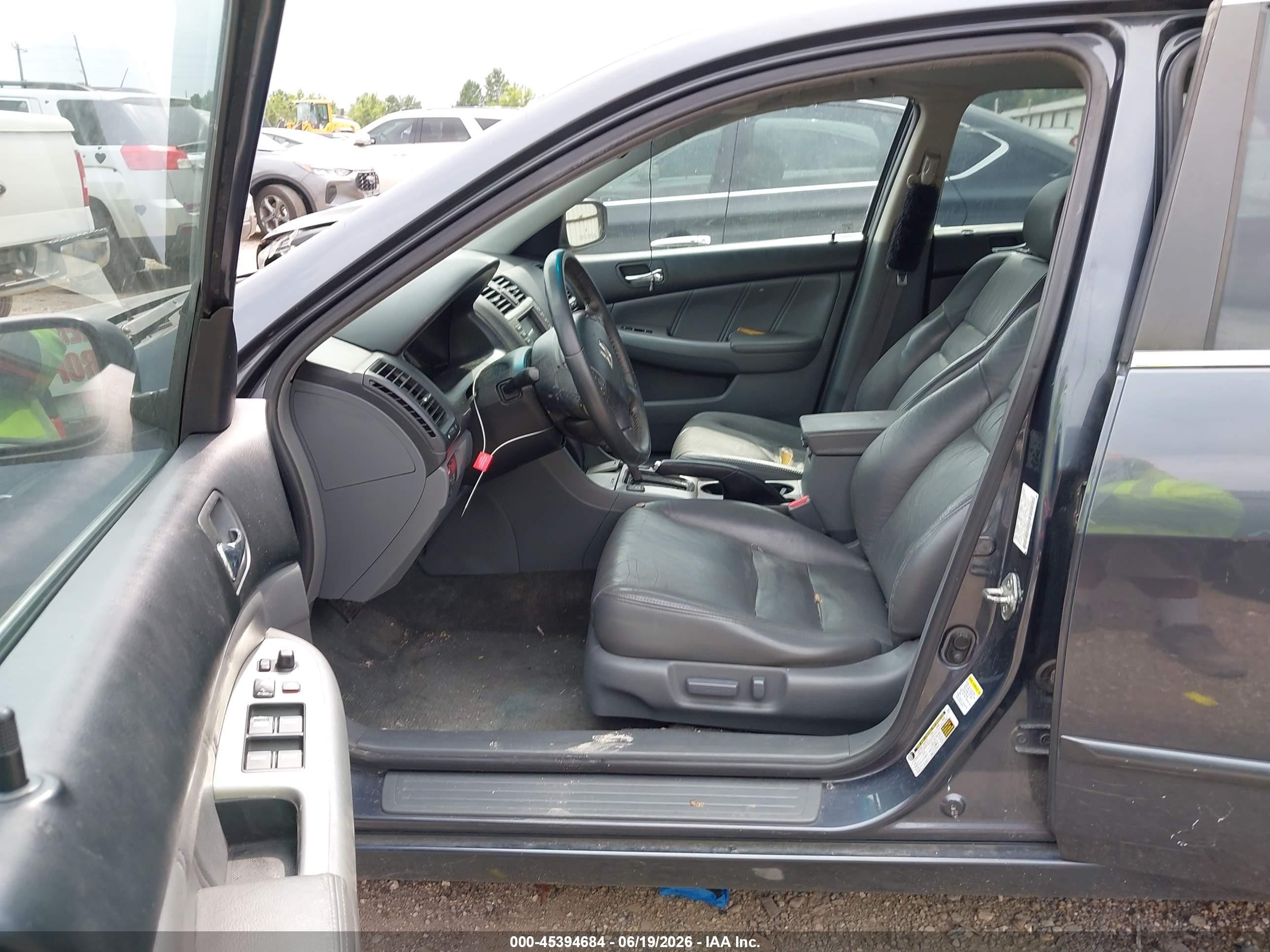 2007 Honda Accord 3.0 Ex Gray vin: 1HGCM66827A099525