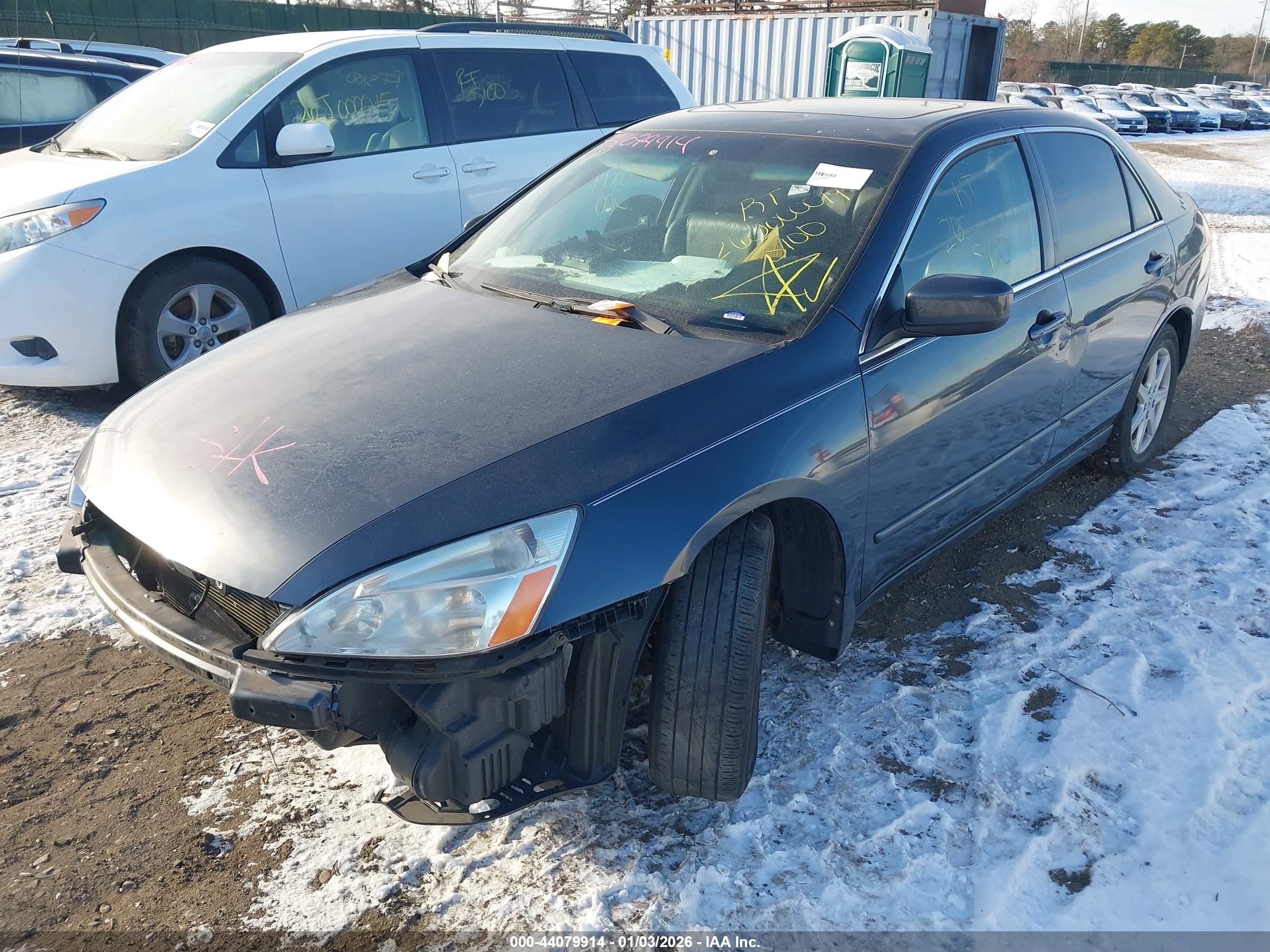 2003 Honda Accord Sdn Ex Серый vin: 1HGCM66833A090214