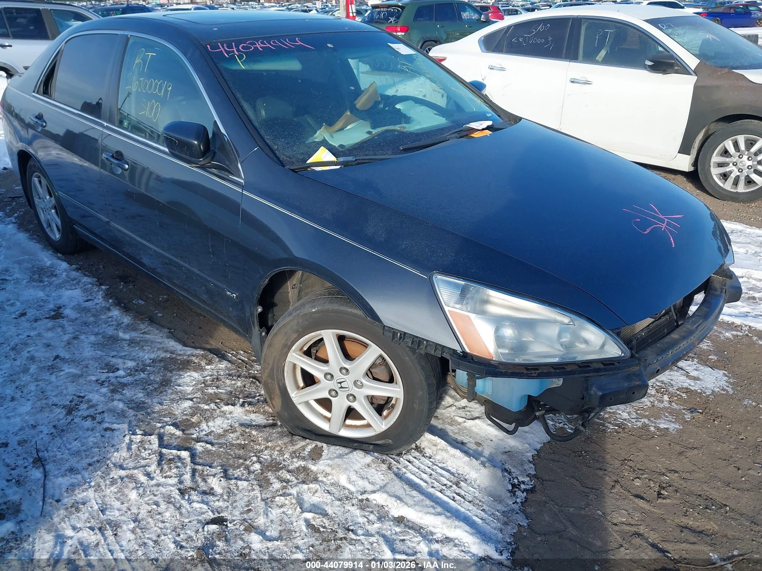 2003 Honda Accord Sdn Ex Серый vin: 1HGCM66833A090214