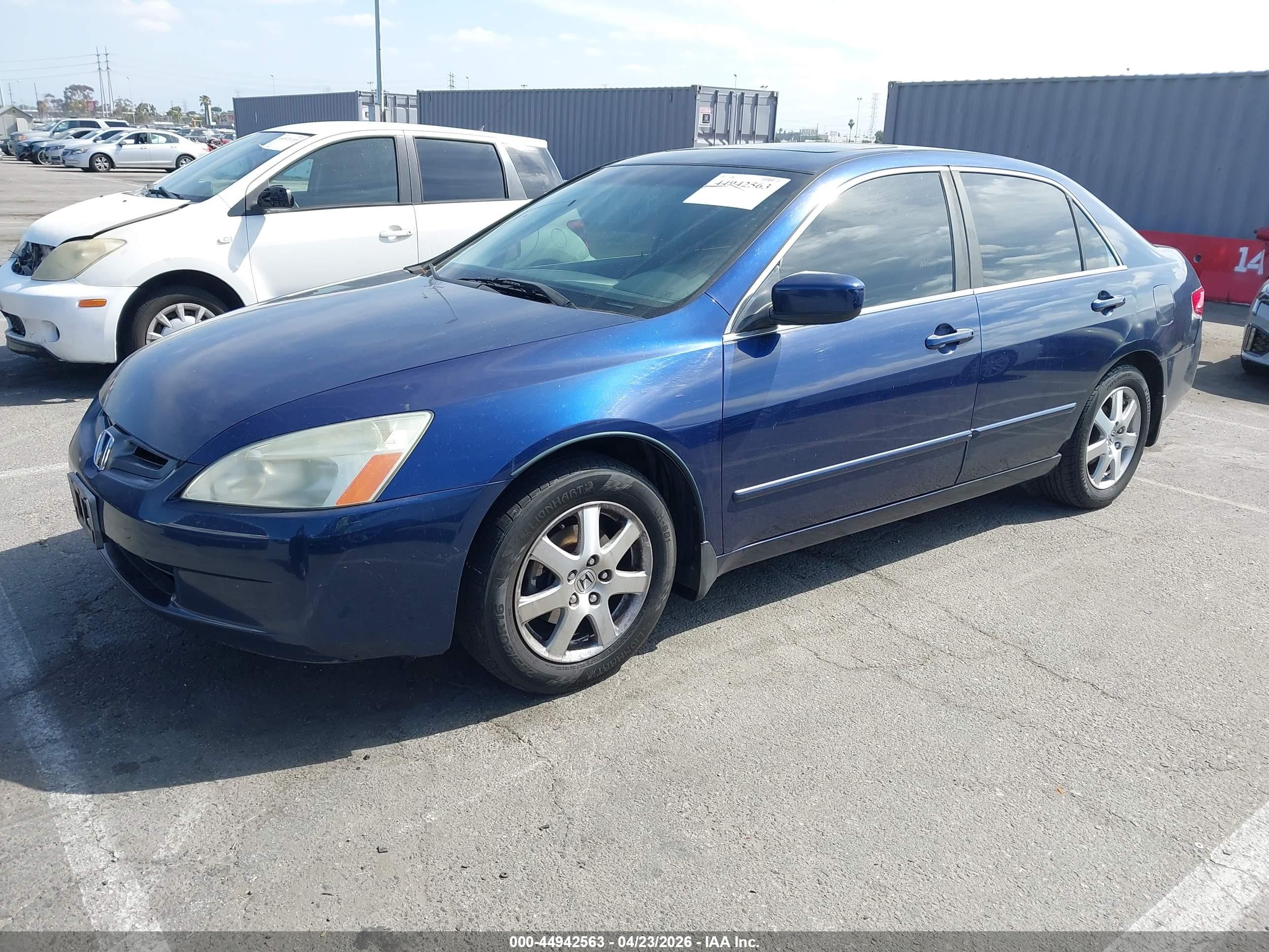 2005 Honda Accord 3.0 Ex Blue vin: 1HGCM66835A036902