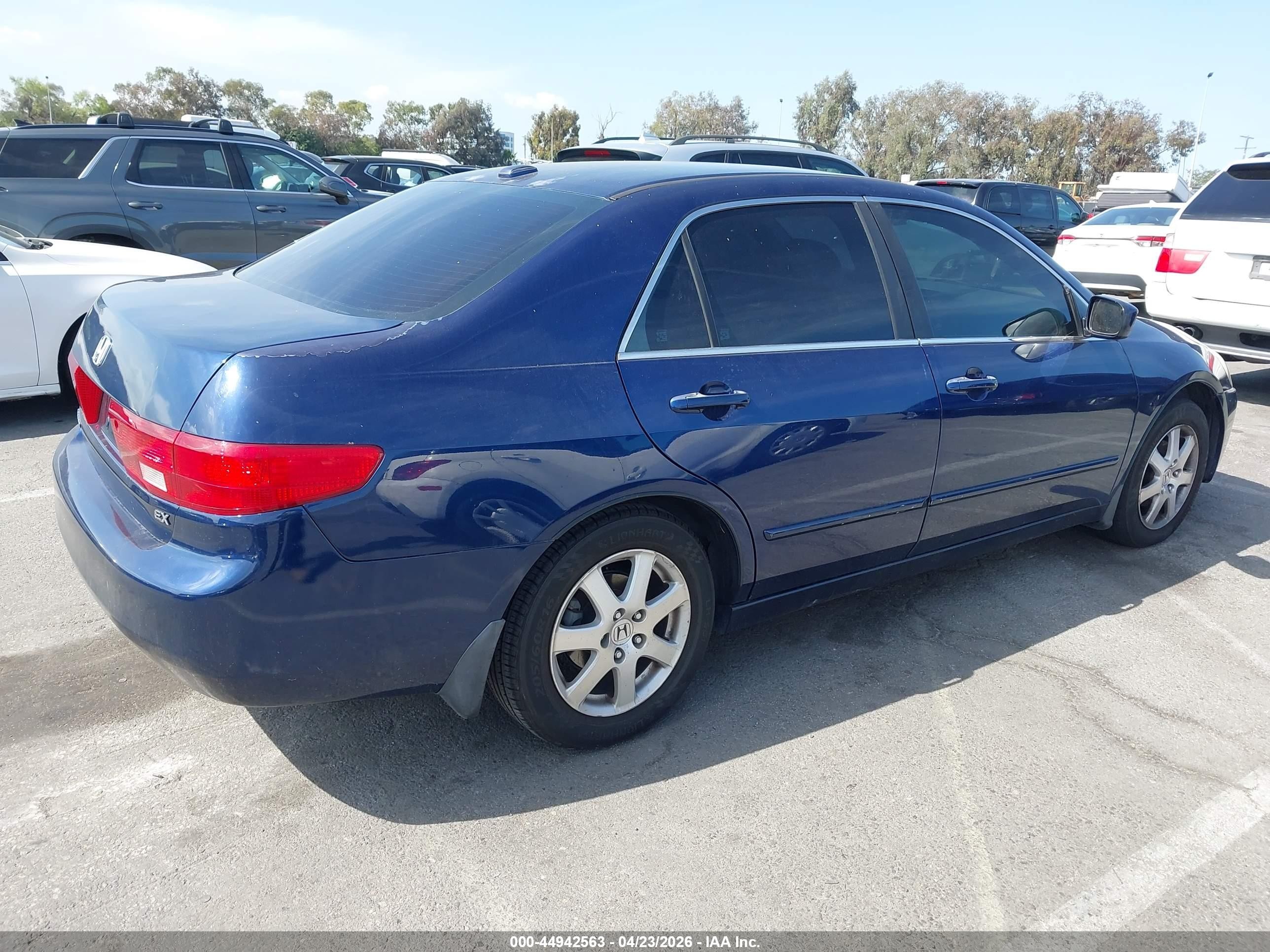 2005 Honda Accord 3.0 Ex Blue vin: 1HGCM66835A036902