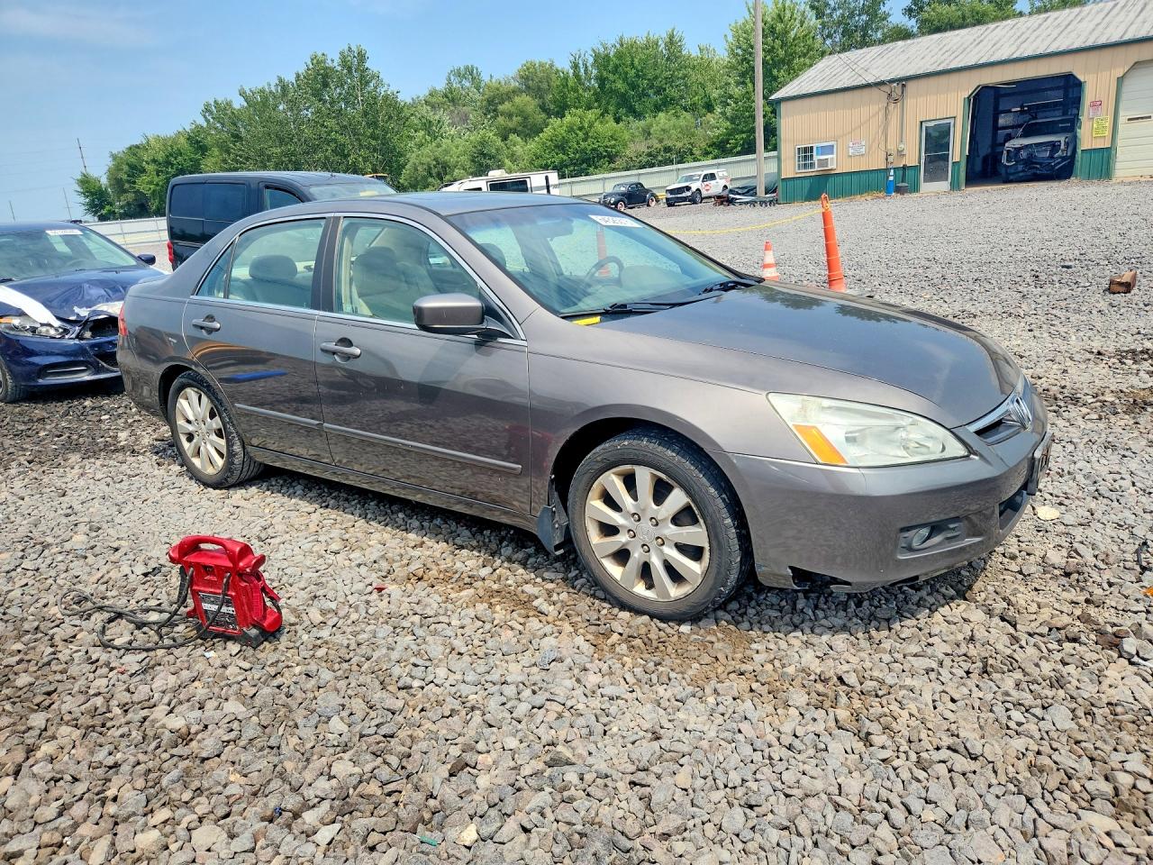 2006 Honda Accord Ex Gray vin: 1HGCM66836A067195