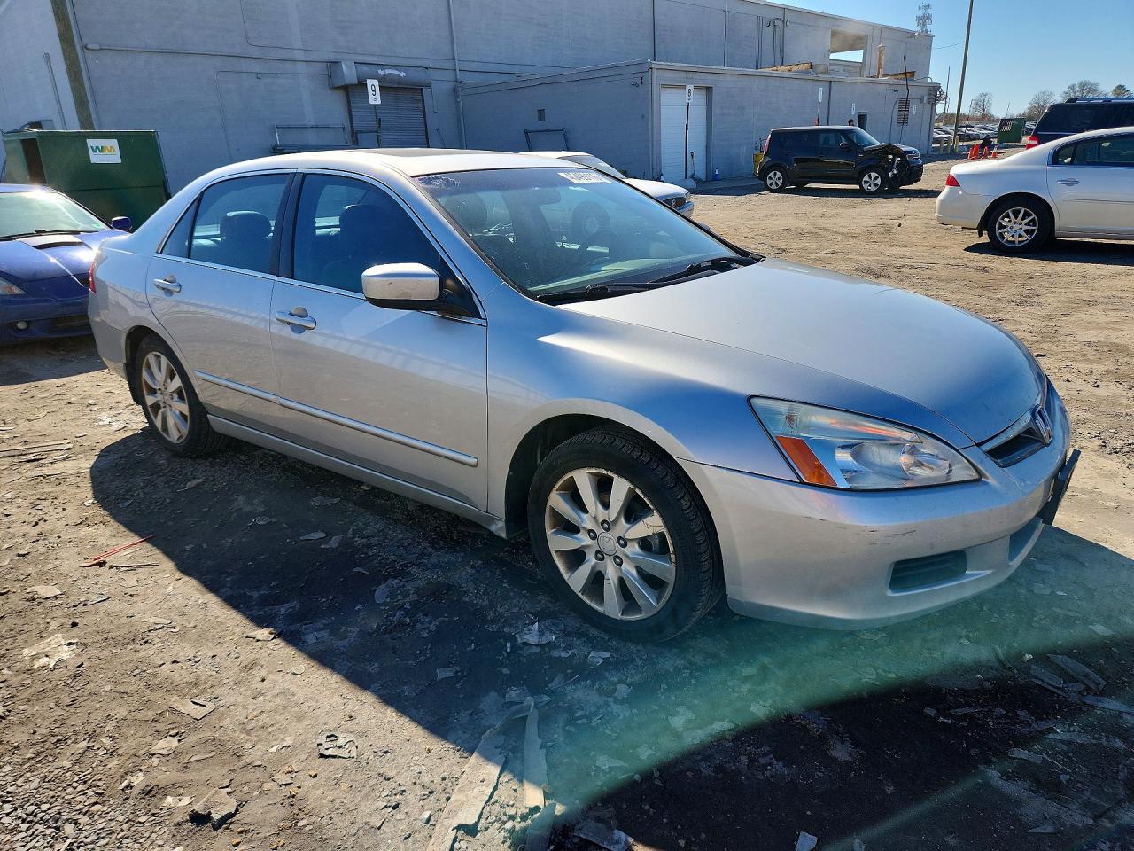 2006 Honda Accord Ex Gray vin: 1HGCM66836A071053