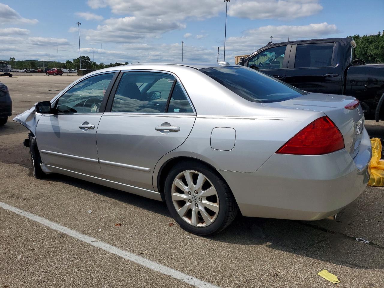 2007 Honda Accord Ex Silver vin: 1HGCM66837A022498