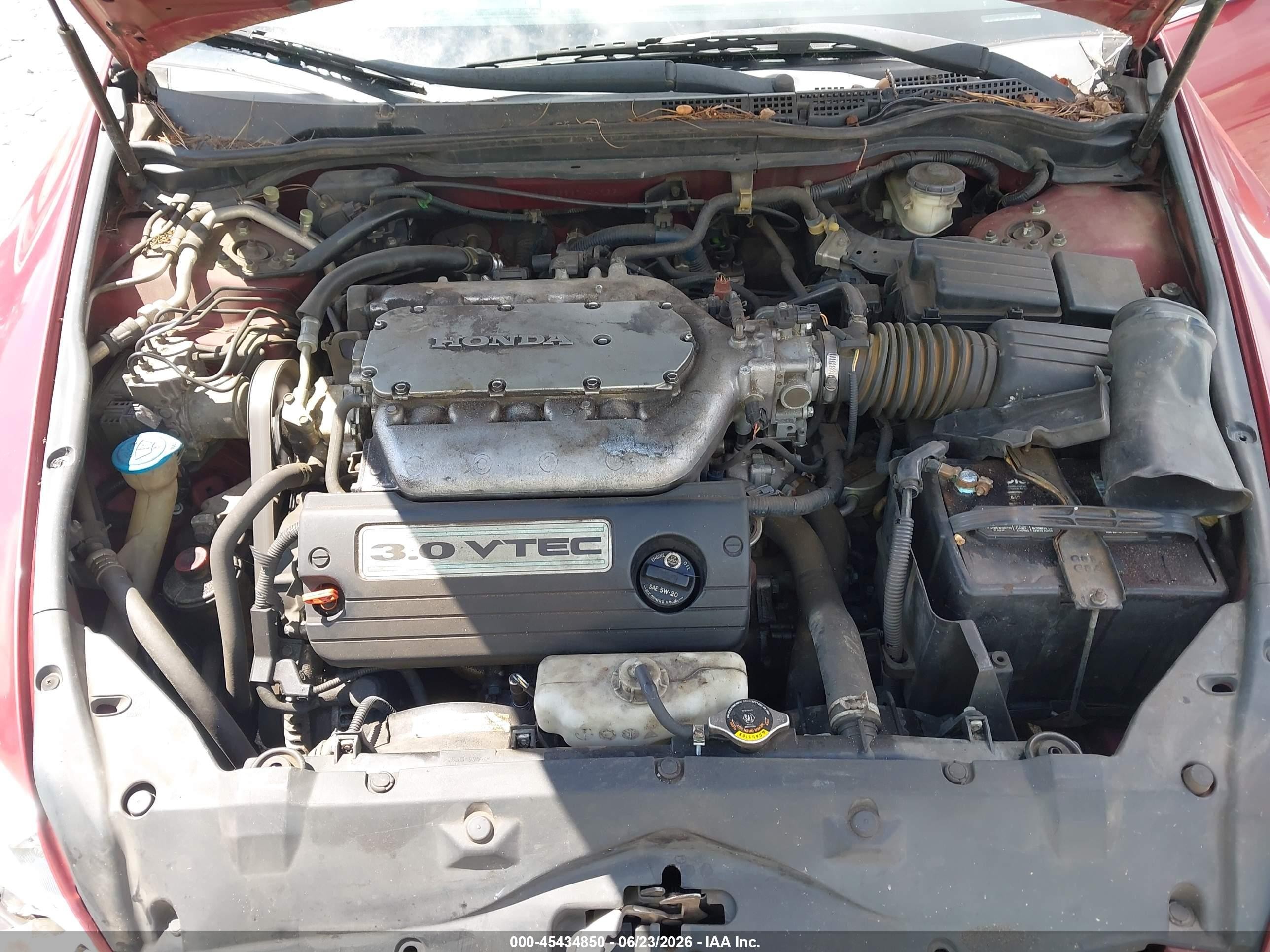 2007 Honda Accord 3.0 Ex Red vin: 1HGCM66837A049331