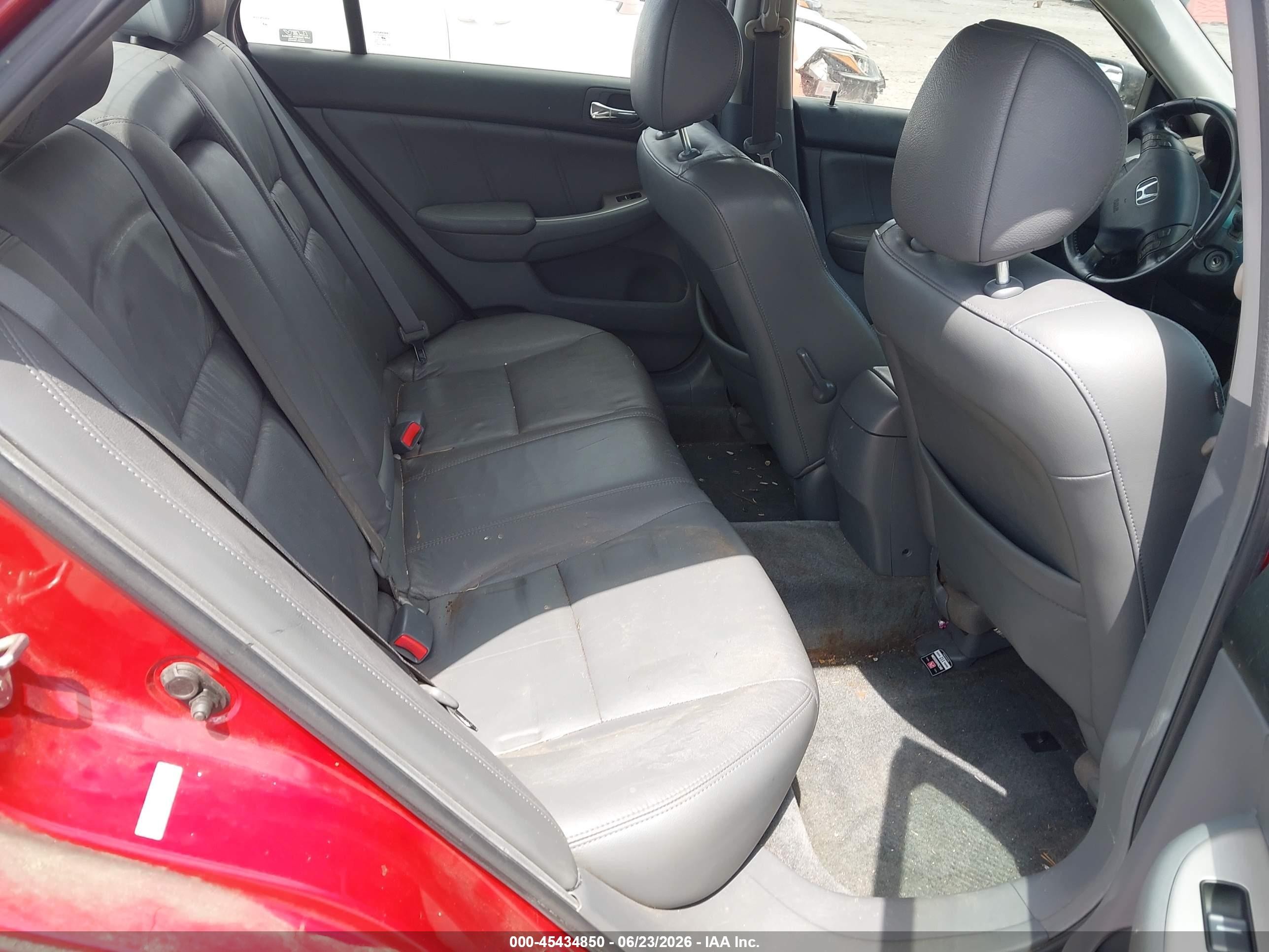 2007 Honda Accord 3.0 Ex Red vin: 1HGCM66837A049331
