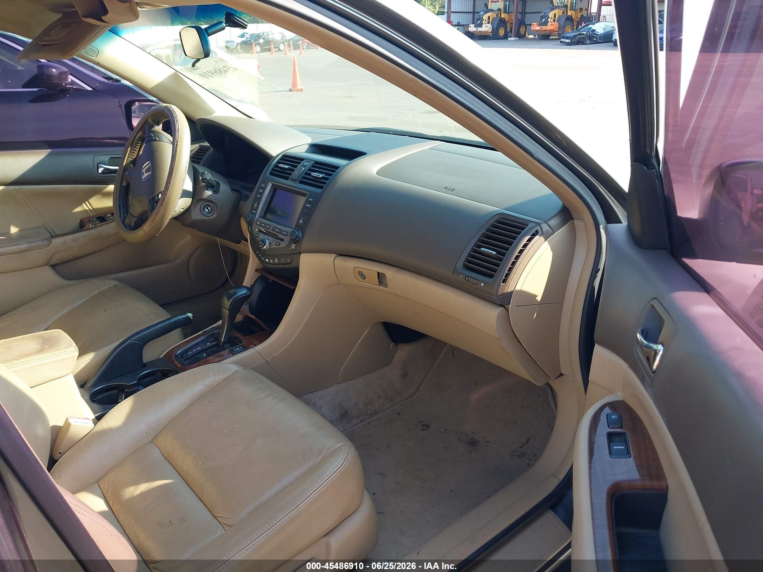 2006 Honda Accord 3.0 Ex Brown vin: 1HGCM66846A055346