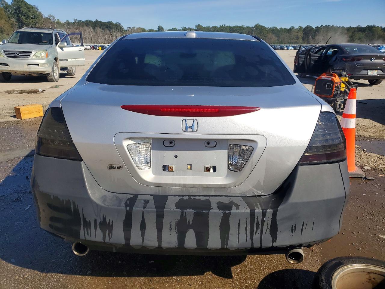 2007 Honda Accord Ex Silver vin: 1HGCM66847A005564