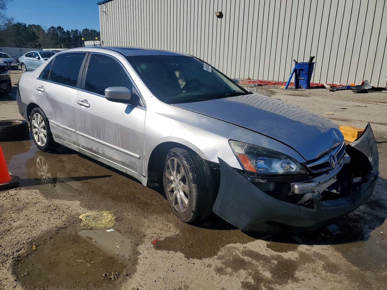 2007 Honda Accord Ex Silver vin: 1HGCM66847A005564