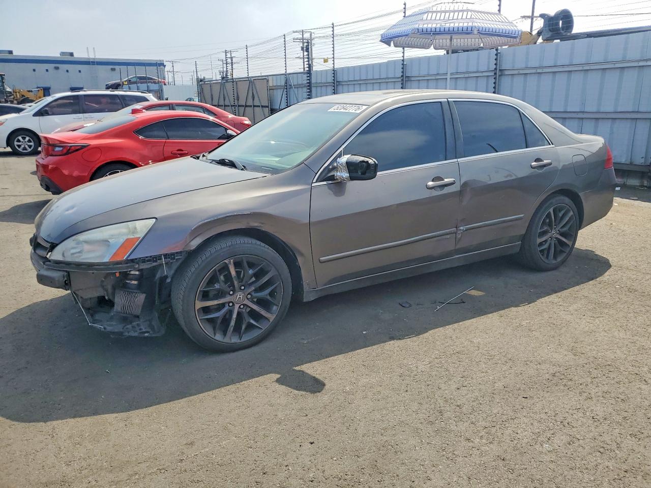 2007 Honda Accord Ex Gray vin: 1HGCM66847A017536