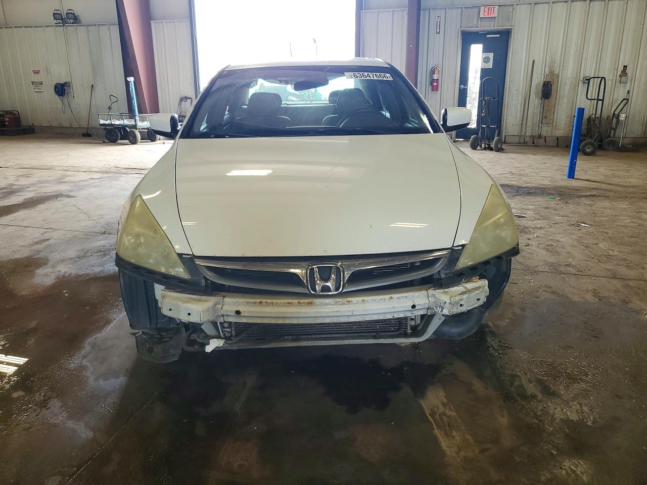 2007 Honda Accord Ex White vin: 1HGCM66847A052500