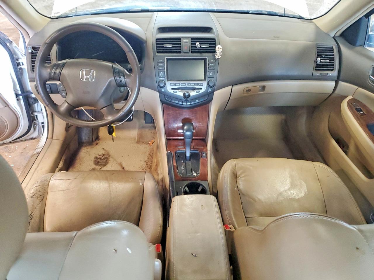 2007 Honda Accord Ex White vin: 1HGCM66847A052500