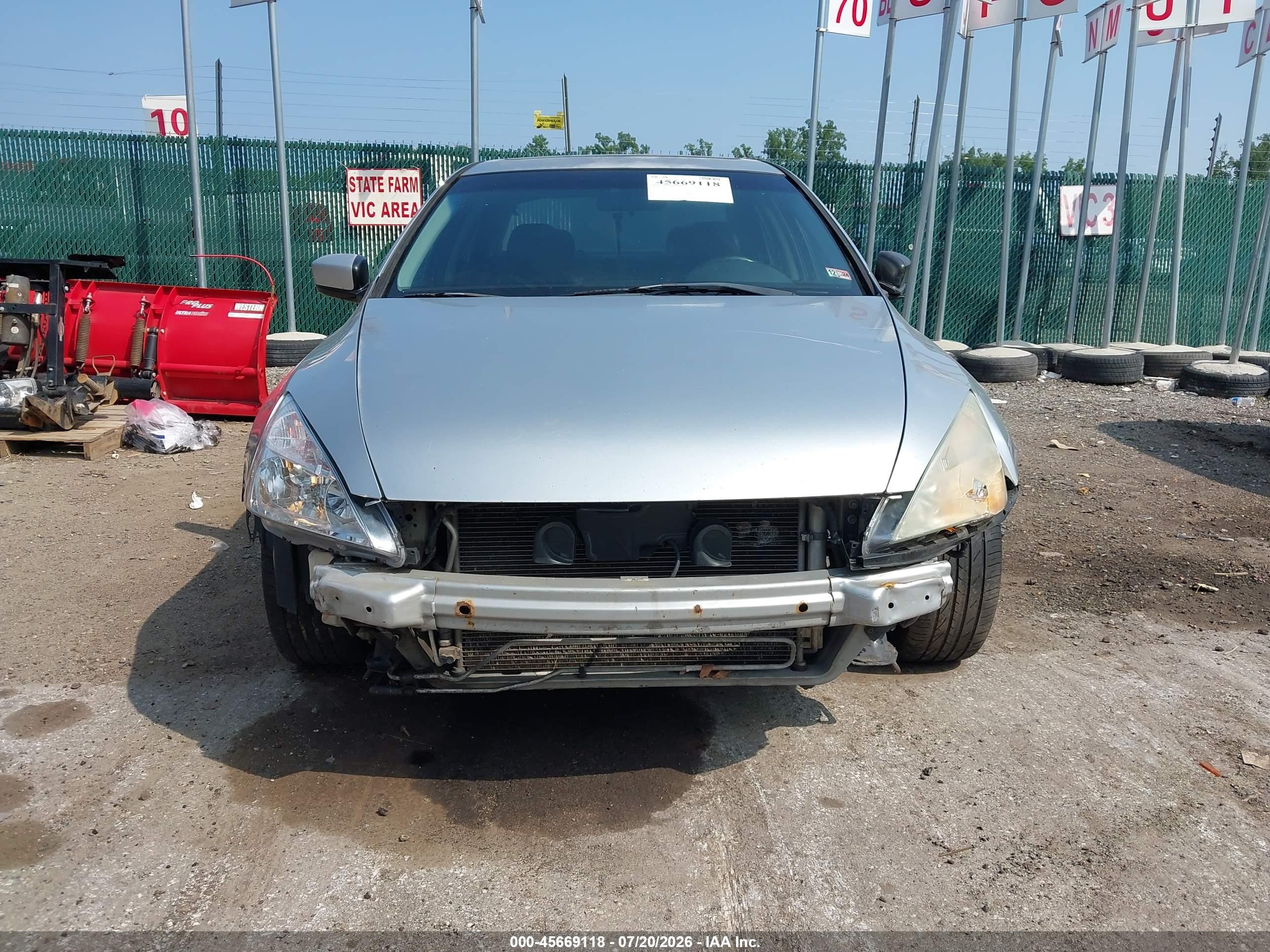 2007 Honda Accord 3.0 Ex Silver vin: 1HGCM66847A057910