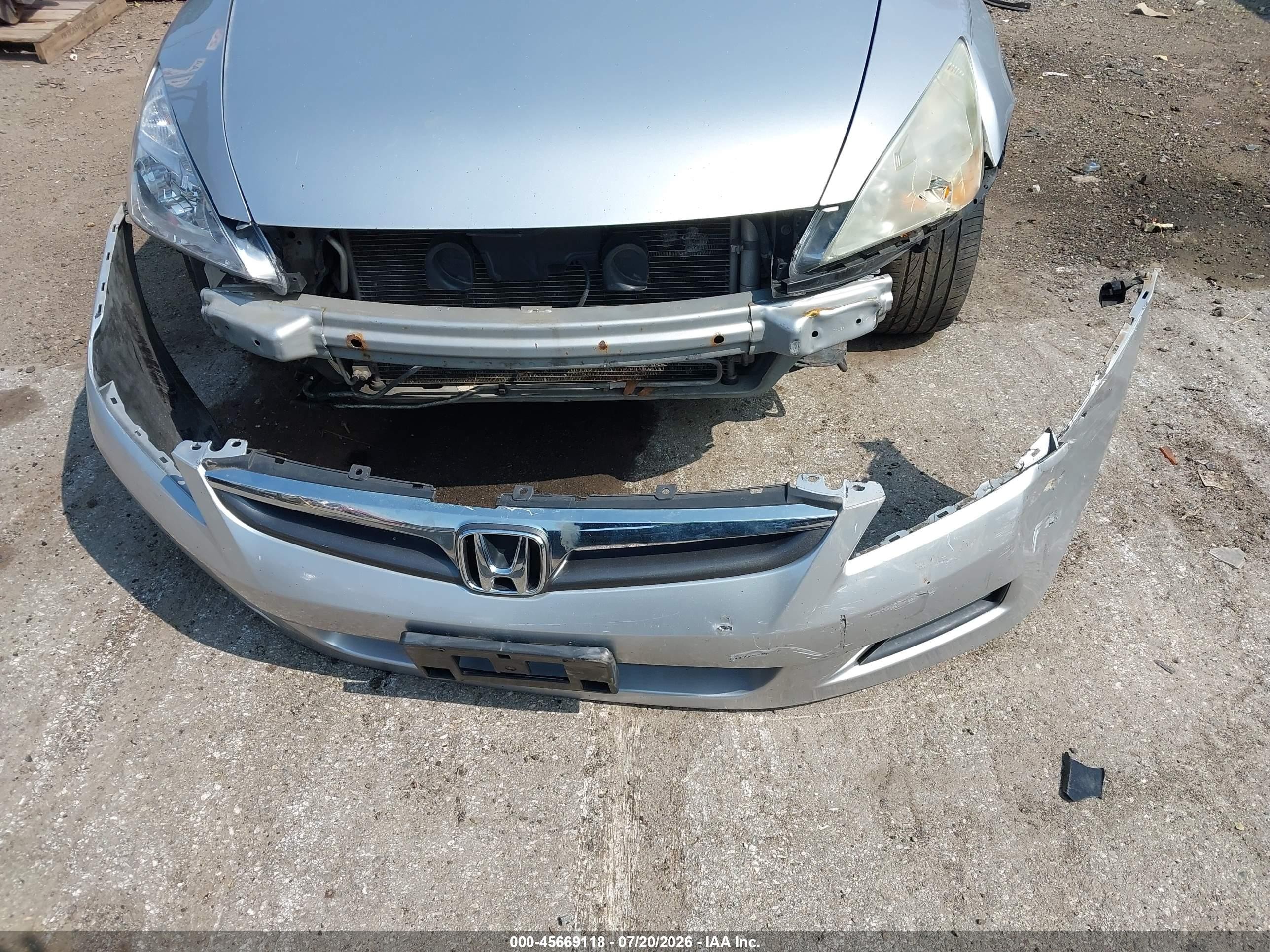 2007 Honda Accord 3.0 Ex Silver vin: 1HGCM66847A057910