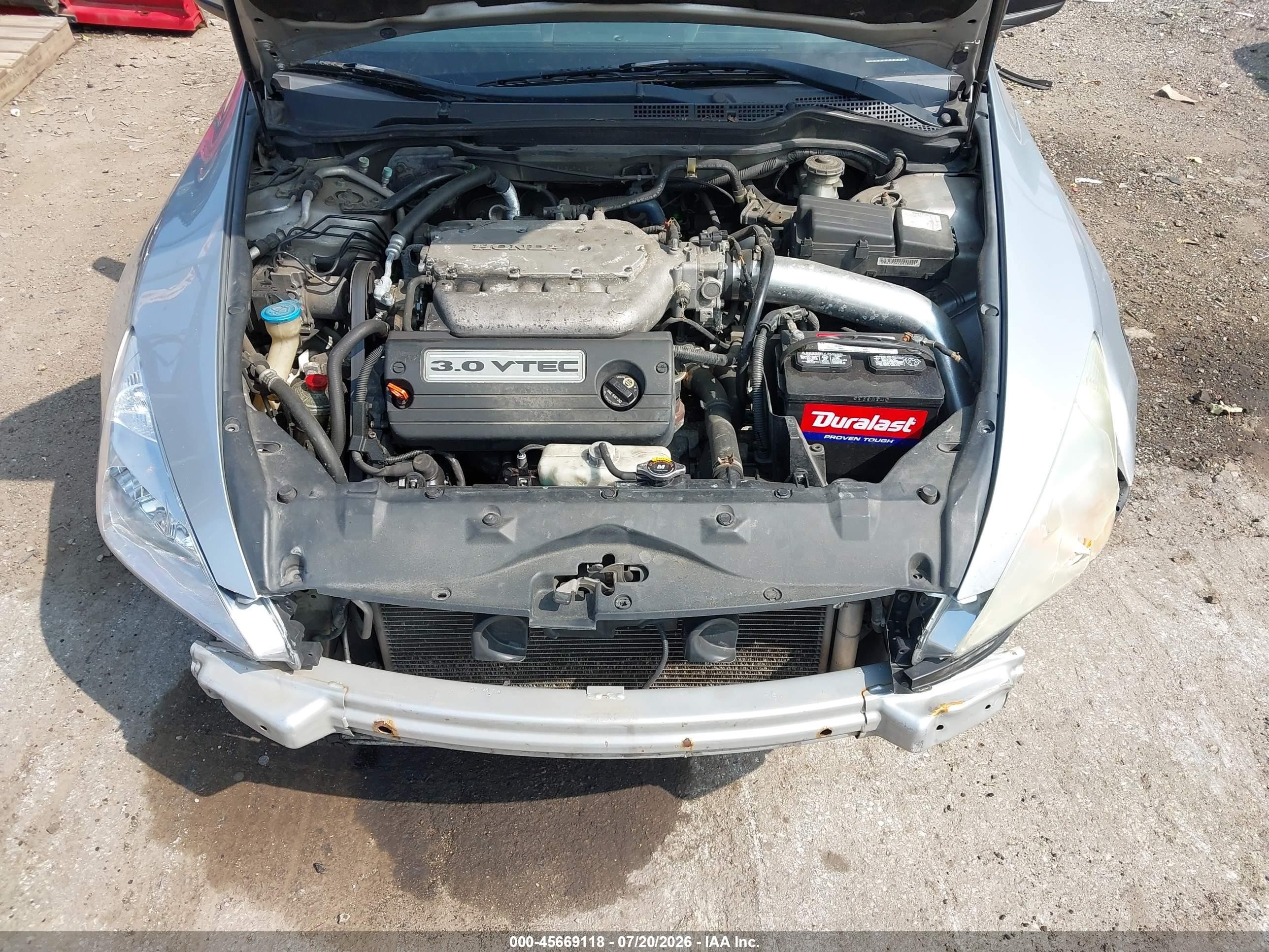 2007 Honda Accord 3.0 Ex Silver vin: 1HGCM66847A057910