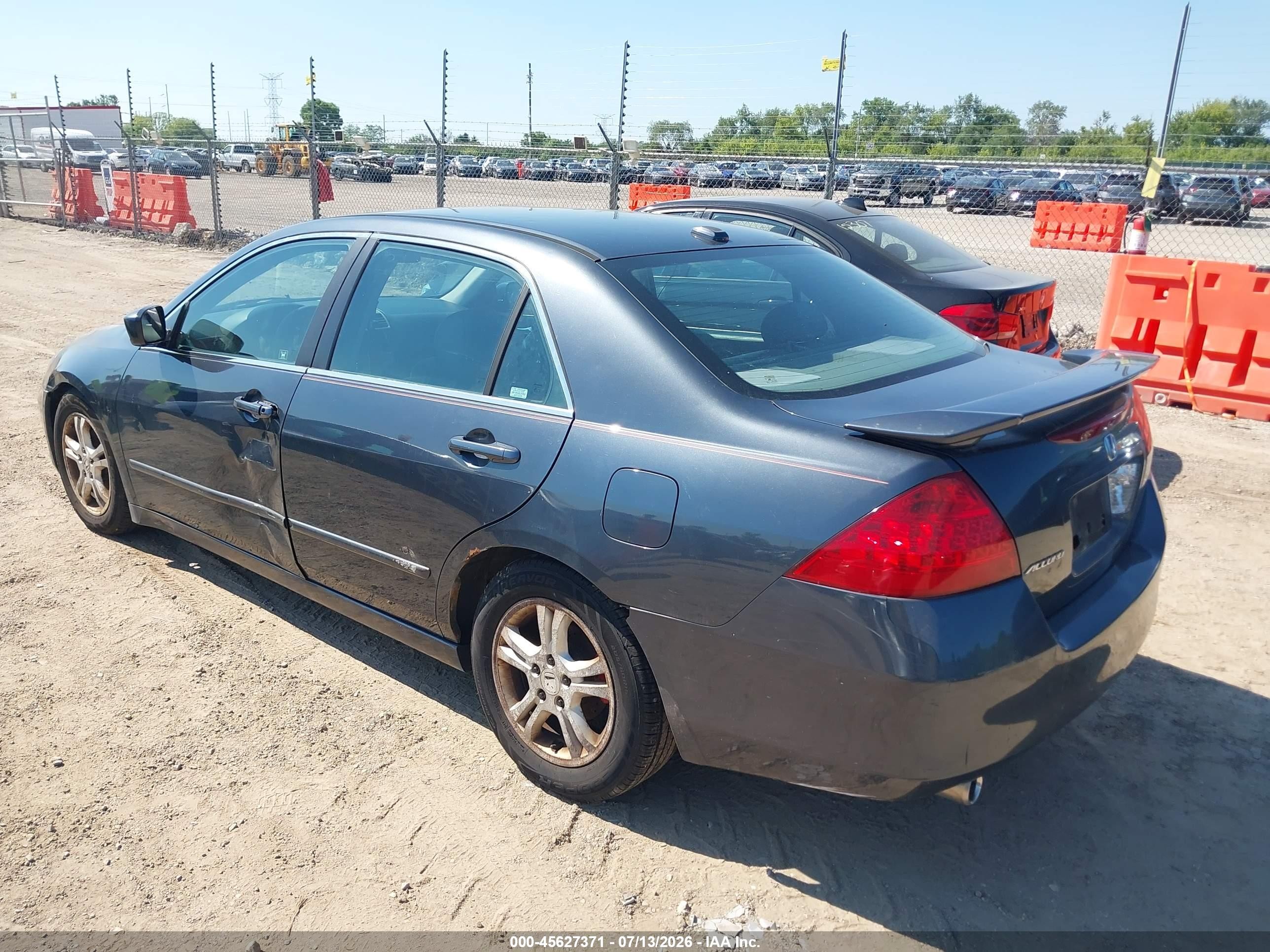 2007 Honda Accord 3.0 Ex Navy vin: 1HGCM66847A082404