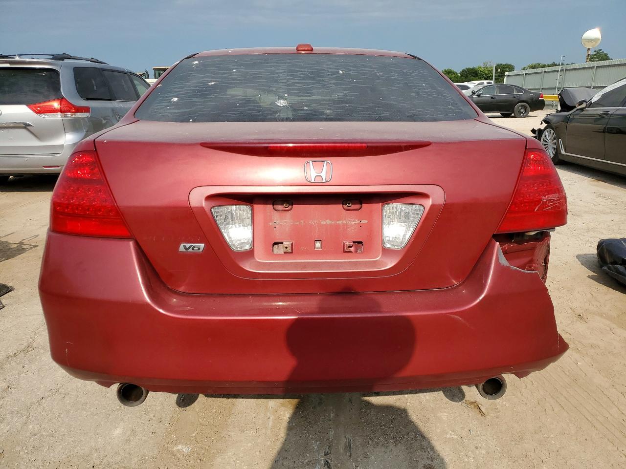 2007 Honda Accord Ex Burgundy vin: 1HGCM66847A082757