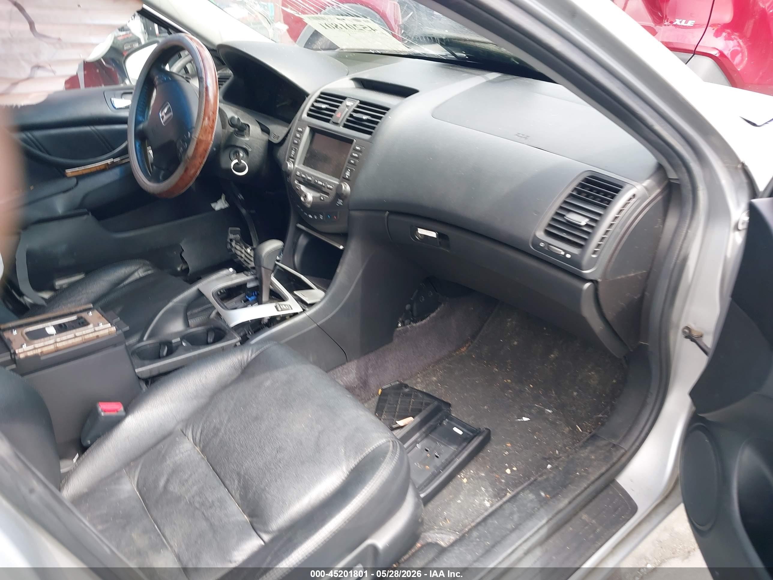2007 Honda Accord 3.0 Ex Silver vin: 1HGCM66847A086808