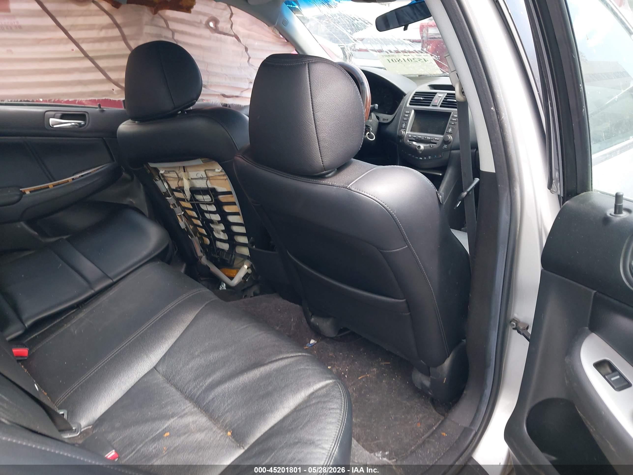 2007 Honda Accord 3.0 Ex Silver vin: 1HGCM66847A086808