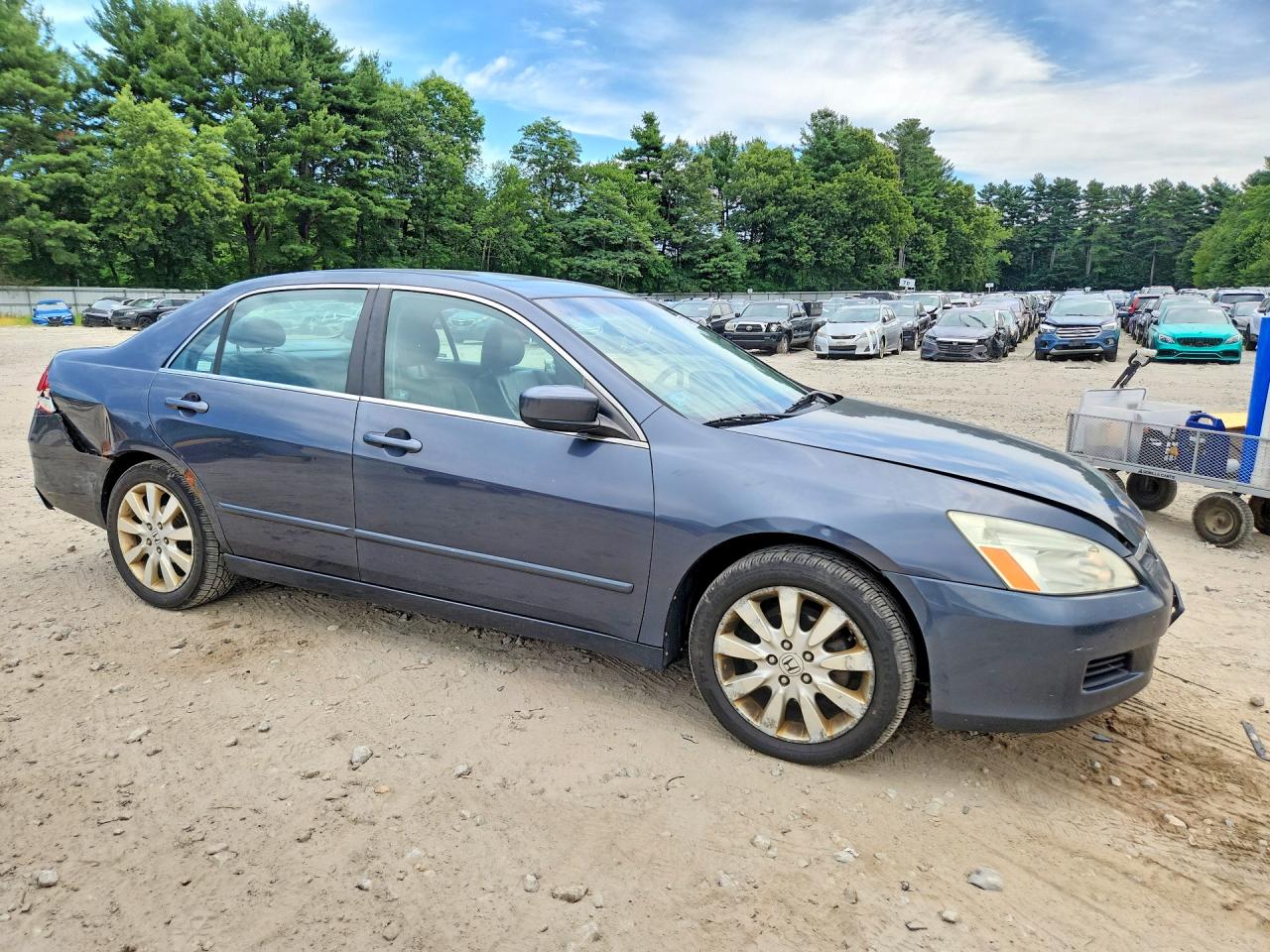 2007 Honda Accord Ex Gray vin: 1HGCM66847A099526