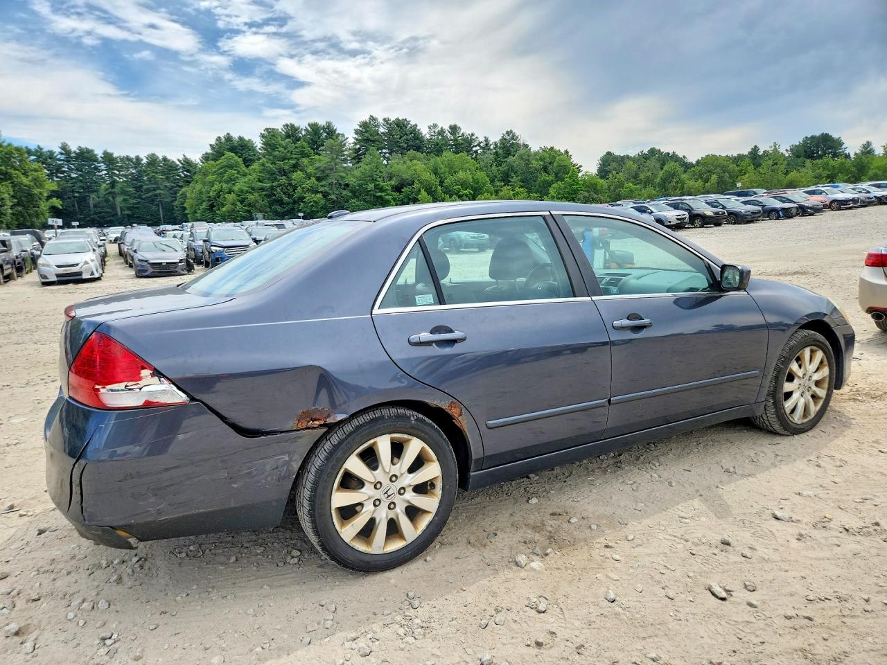 2007 Honda Accord Ex Gray vin: 1HGCM66847A099526