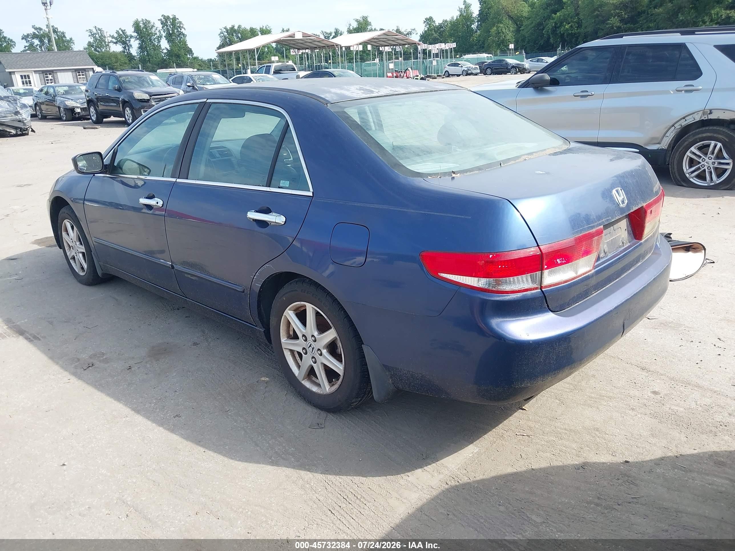 2003 Honda Accord 3.0 Ex Blue vin: 1HGCM66853A042066