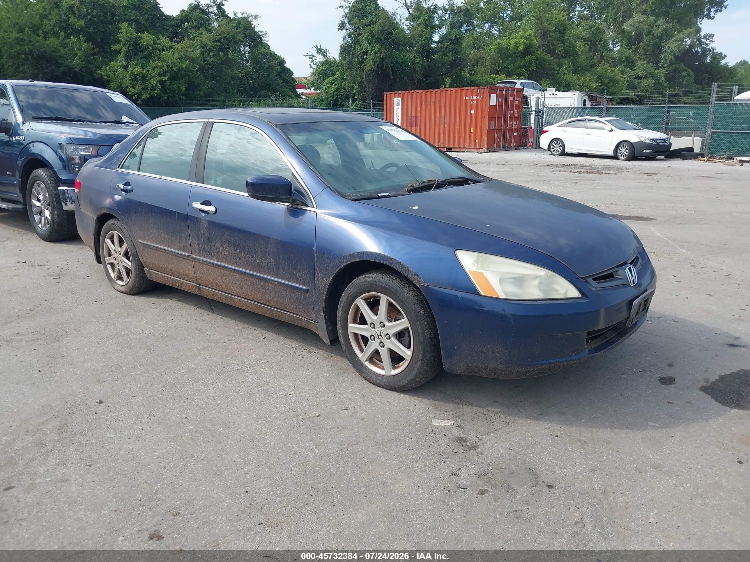 2003 Honda Accord 3.0 Ex Blue vin: 1HGCM66853A042066