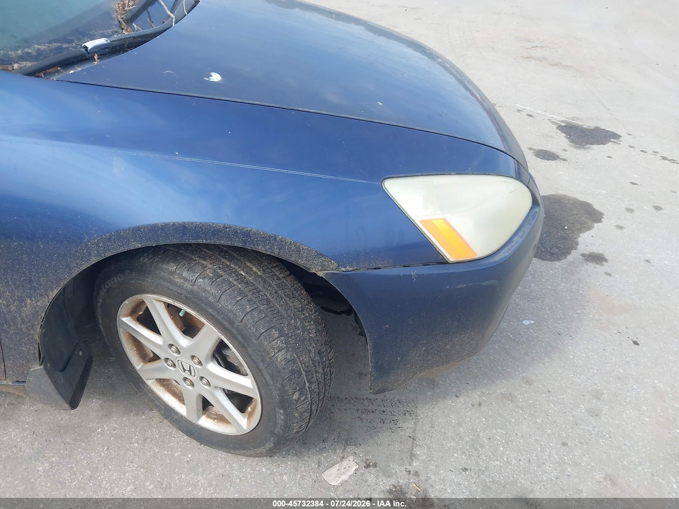 2003 Honda Accord 3.0 Ex Blue vin: 1HGCM66853A042066