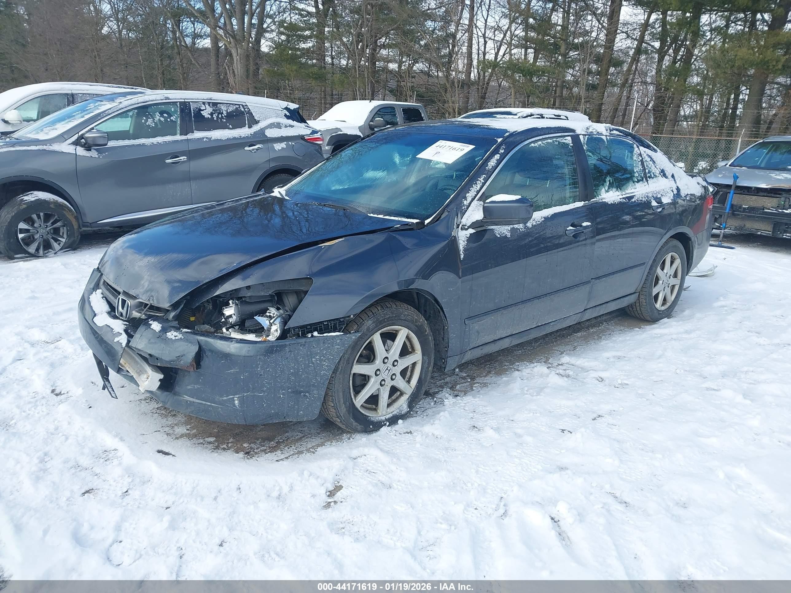 2003 Honda Accord Sdn Ex Black vin: 1HGCM66853A085127
