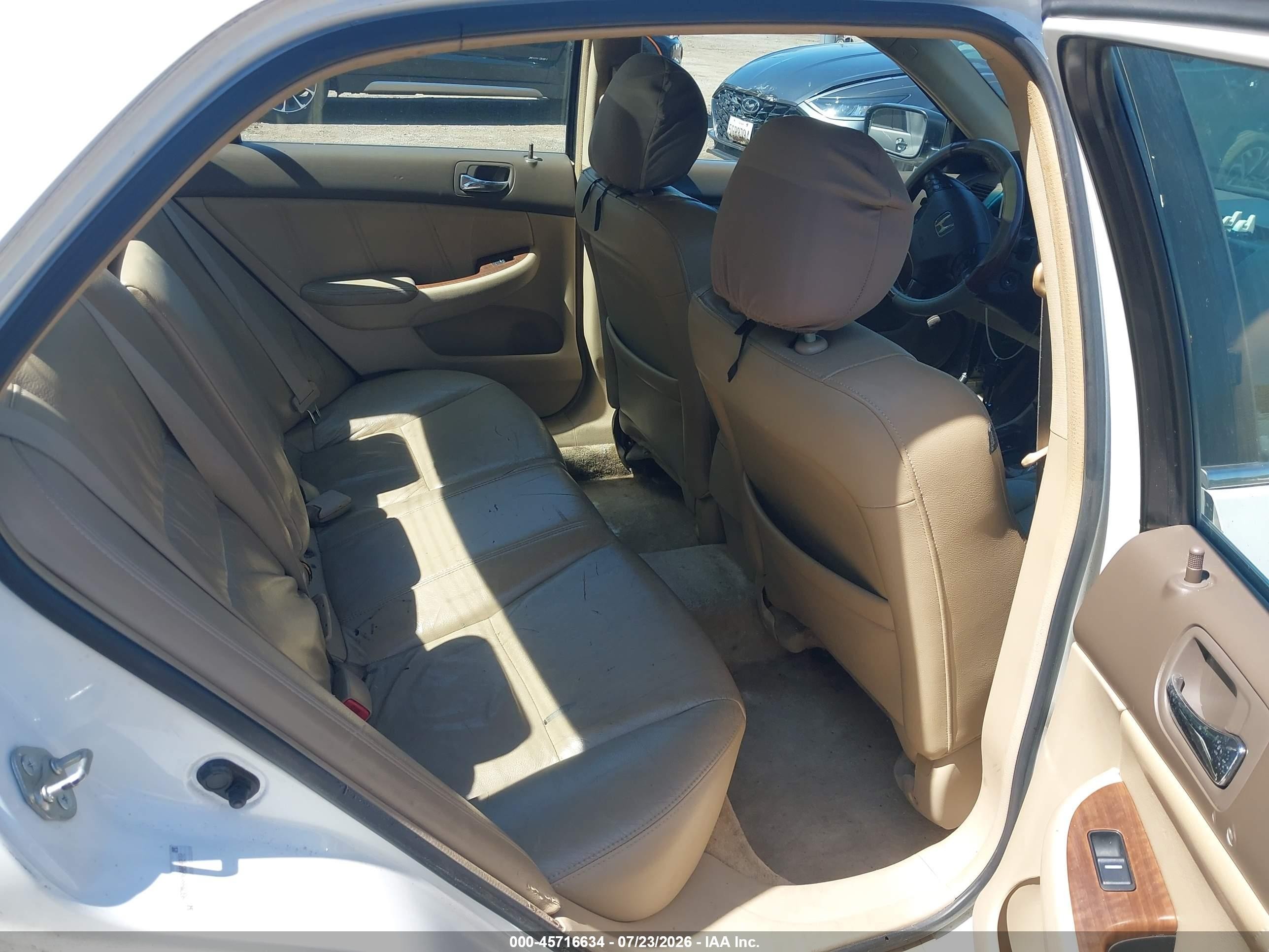 2006 Honda Accord 3.0 Ex White vin: 1HGCM66856A014272
