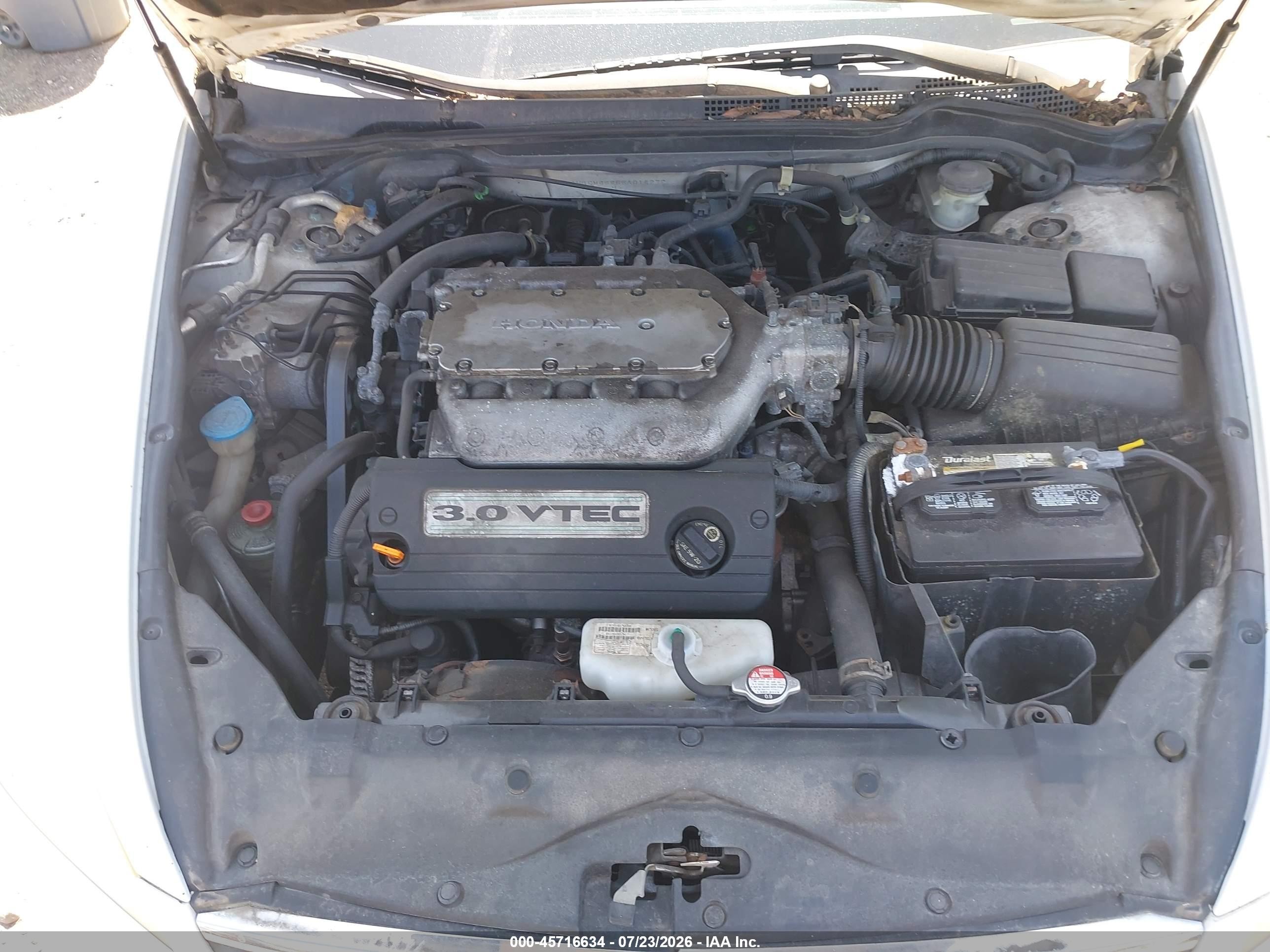 2006 Honda Accord 3.0 Ex White vin: 1HGCM66856A014272