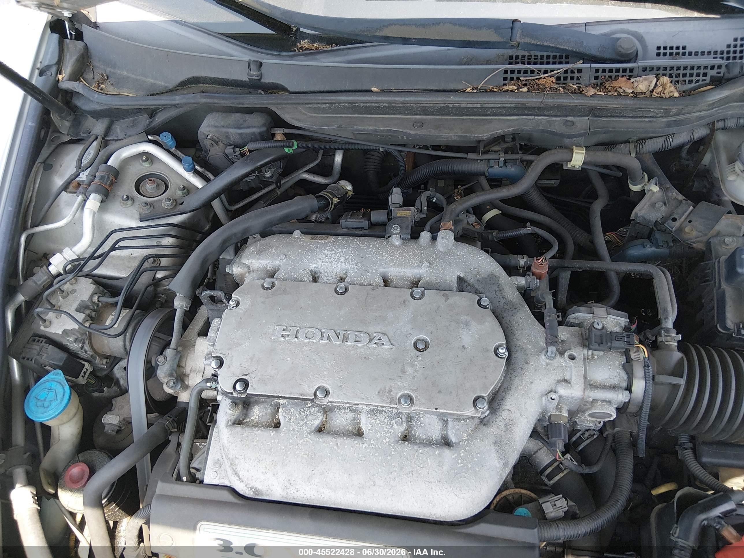 2006 Honda Accord 3.0 Ex Silver vin: 1HGCM66856A040029