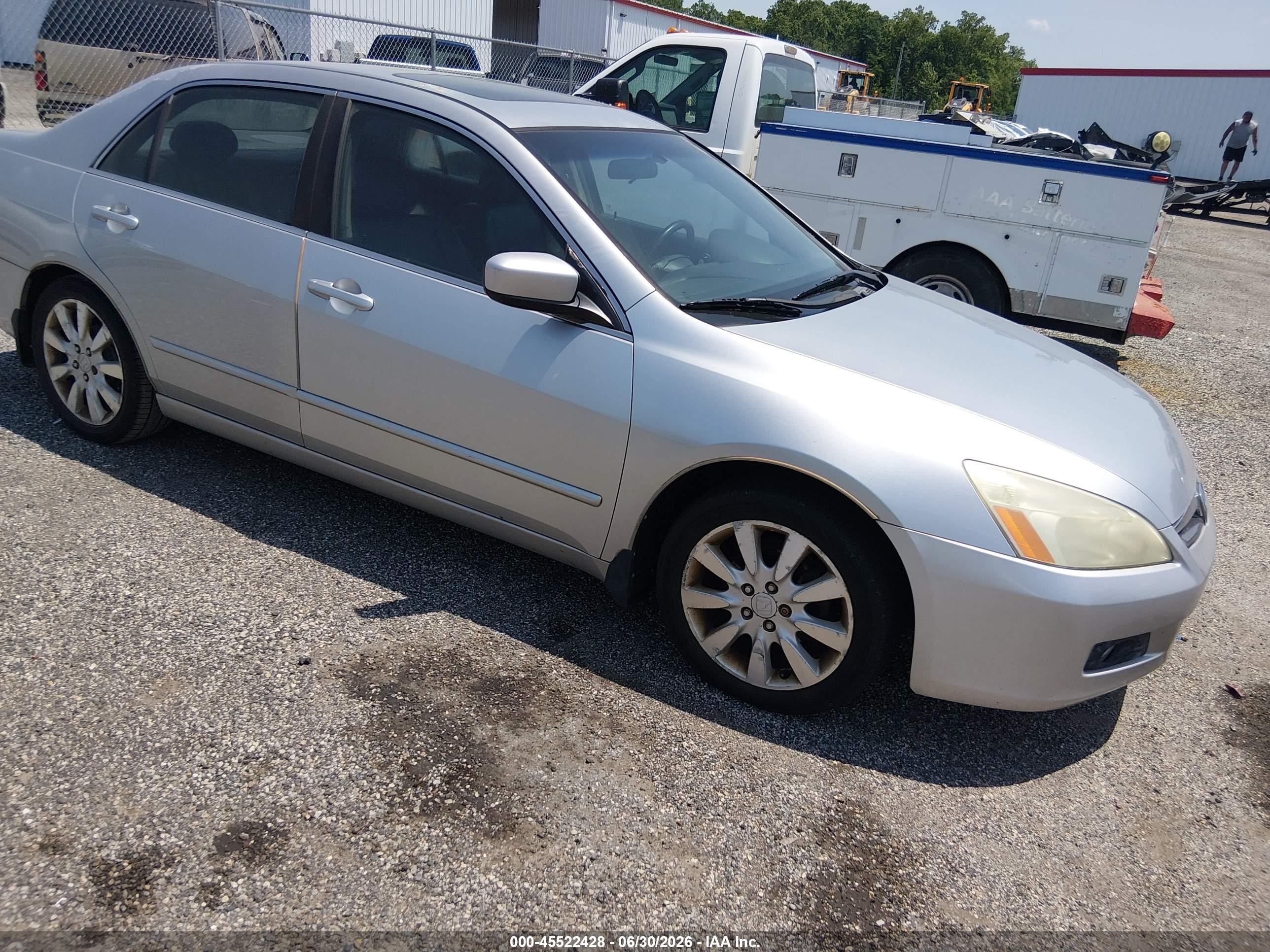 2006 Honda Accord 3.0 Ex Silver vin: 1HGCM66856A040029