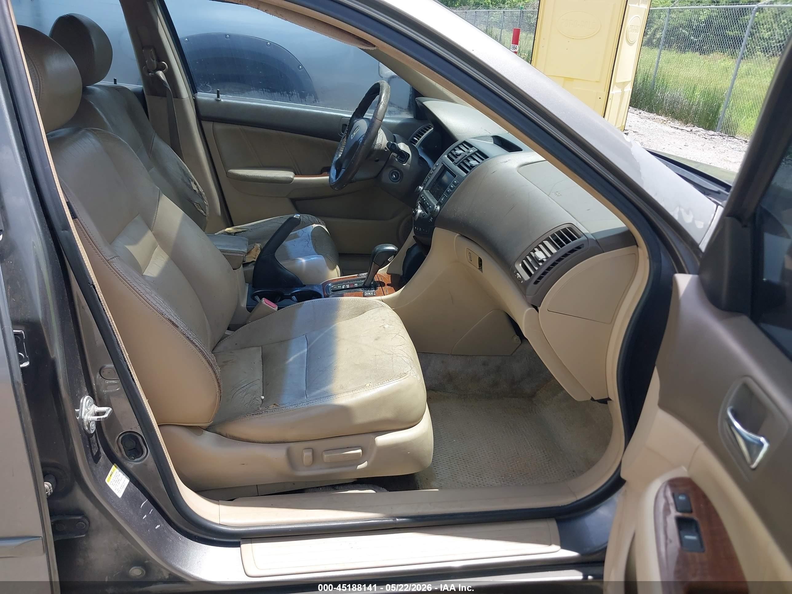 2006 Honda Accord 3.0 Ex Gray vin: 1HGCM66856A046509