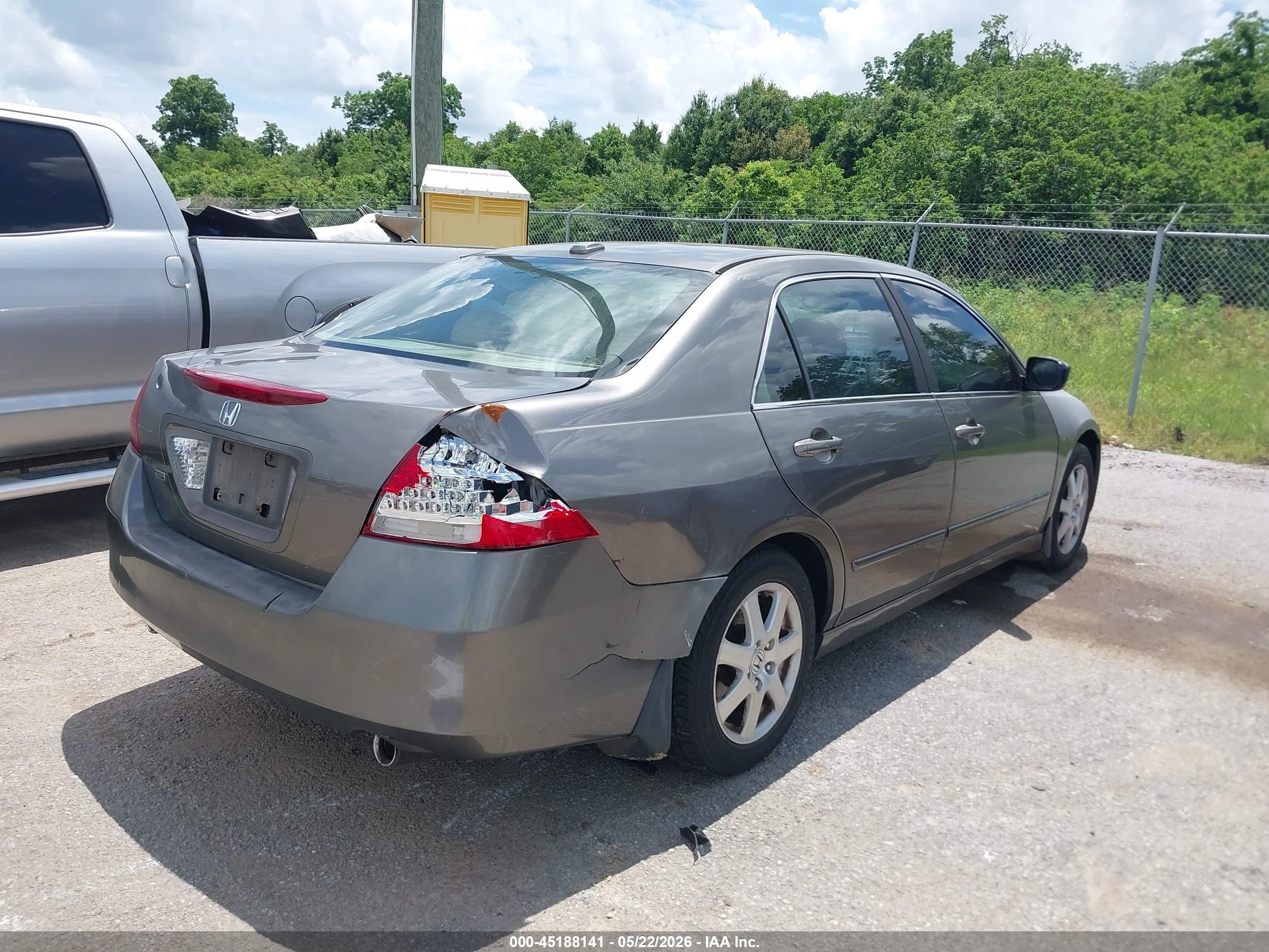 2006 Honda Accord 3.0 Ex Gray vin: 1HGCM66856A046509