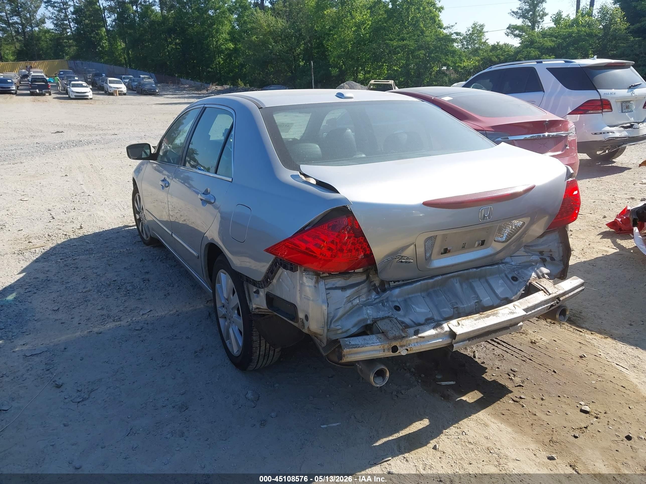 2006 Honda Accord 3.0 Ex Silver vin: 1HGCM66856A067487