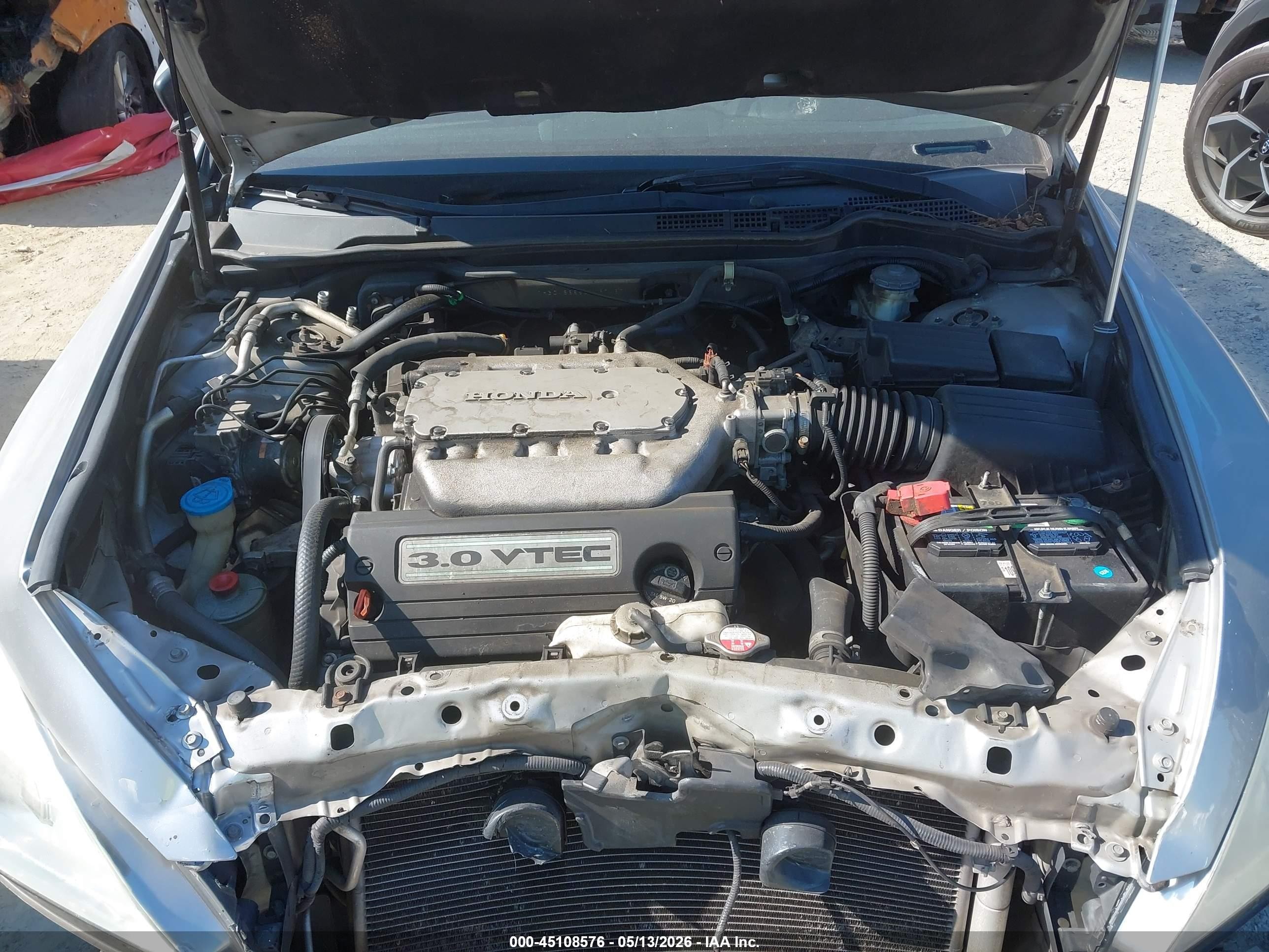 2006 Honda Accord 3.0 Ex Silver vin: 1HGCM66856A067487