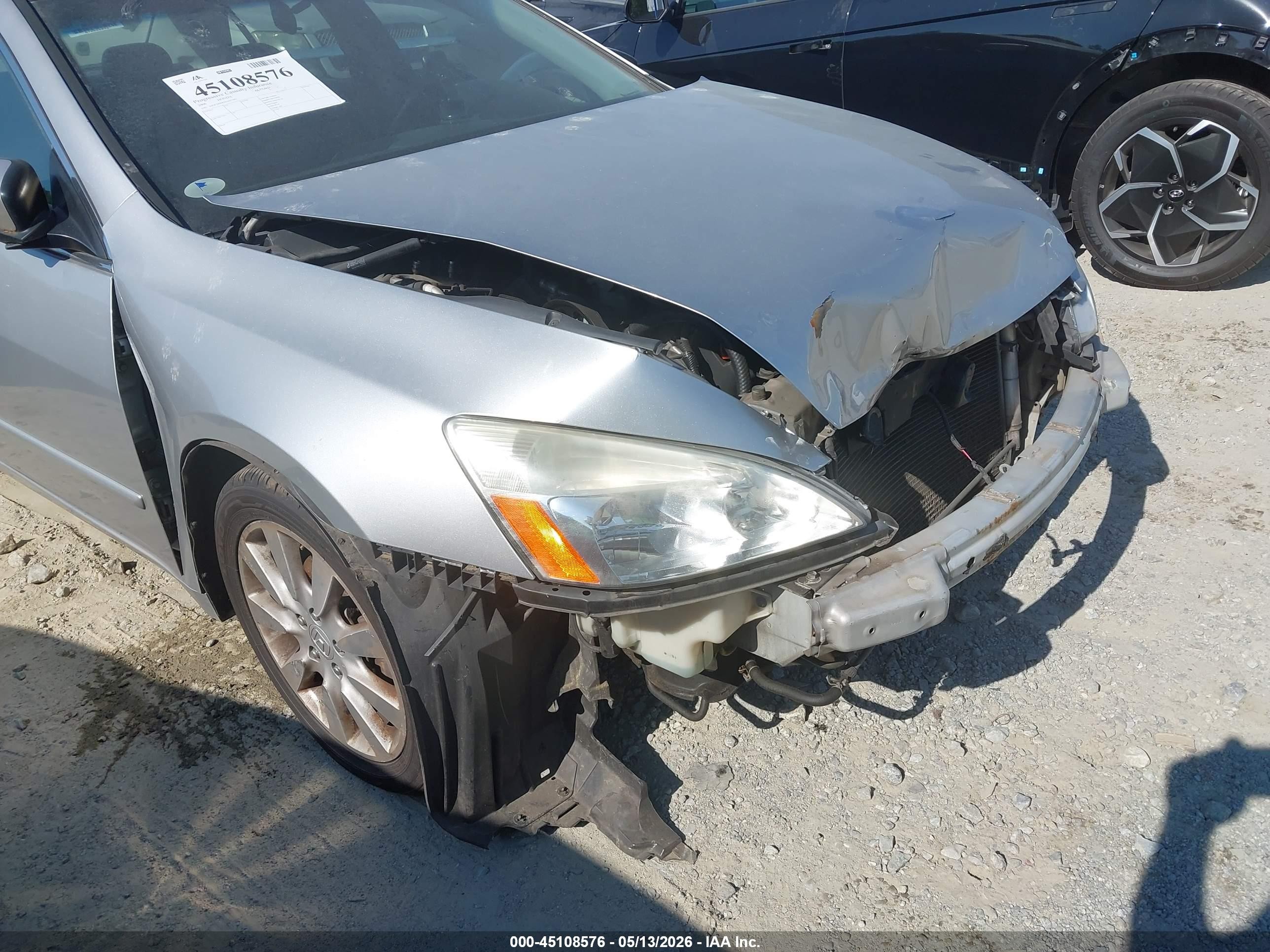 2006 Honda Accord 3.0 Ex Silver vin: 1HGCM66856A067487