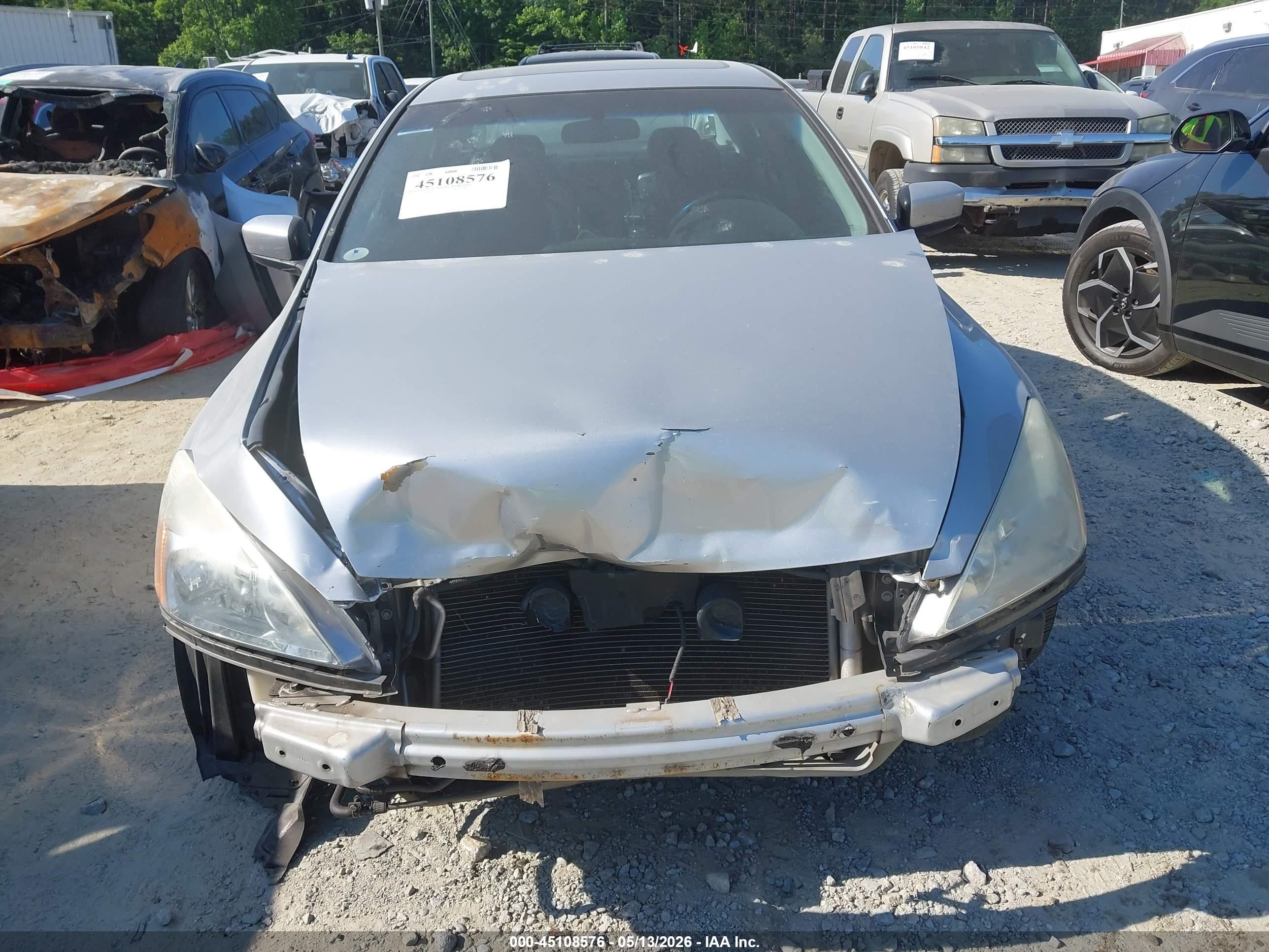 2006 Honda Accord 3.0 Ex Silver vin: 1HGCM66856A067487