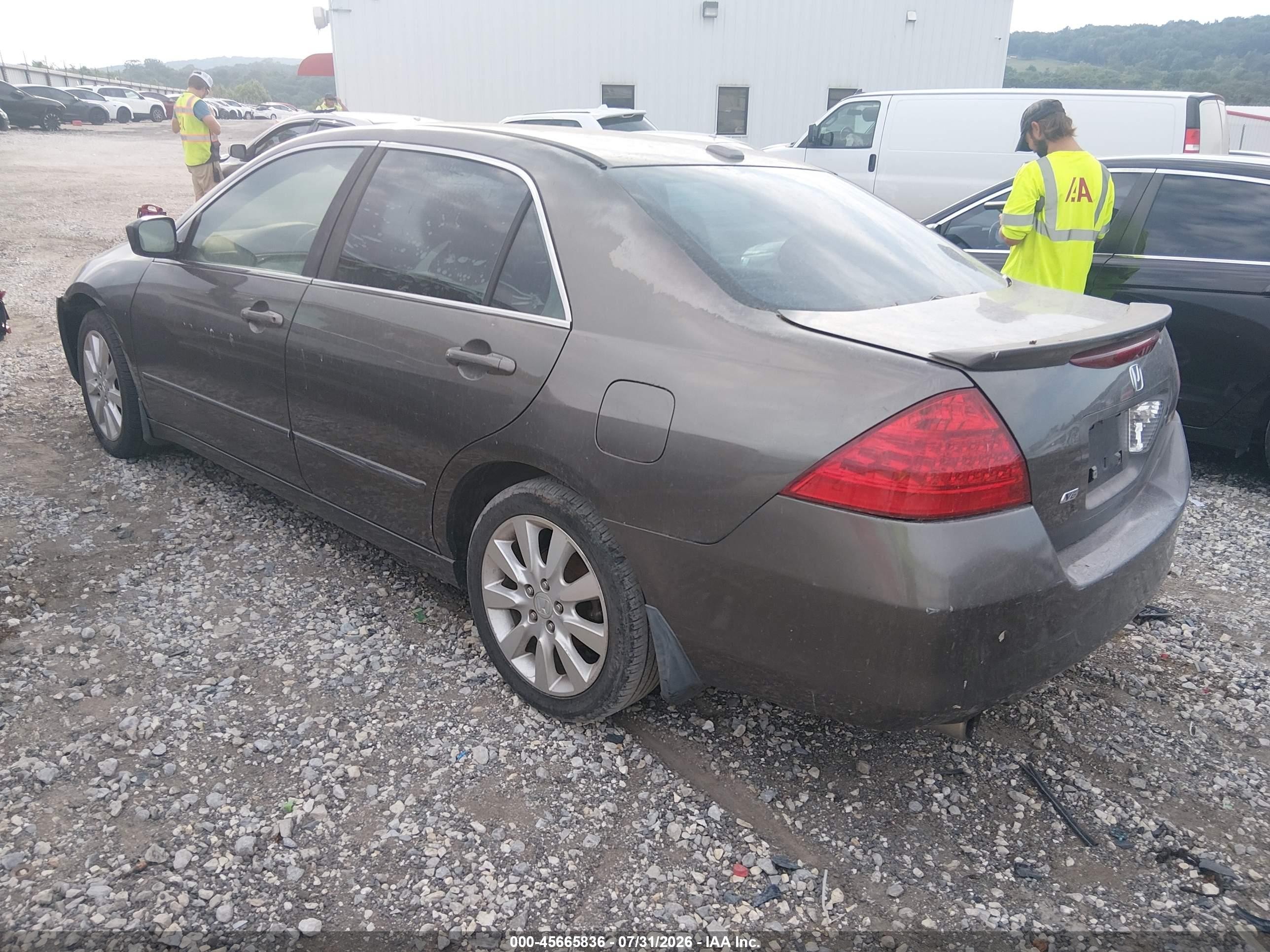 2006 Honda Accord 3.0 Ex Серый vin: 1HGCM66856A074908
