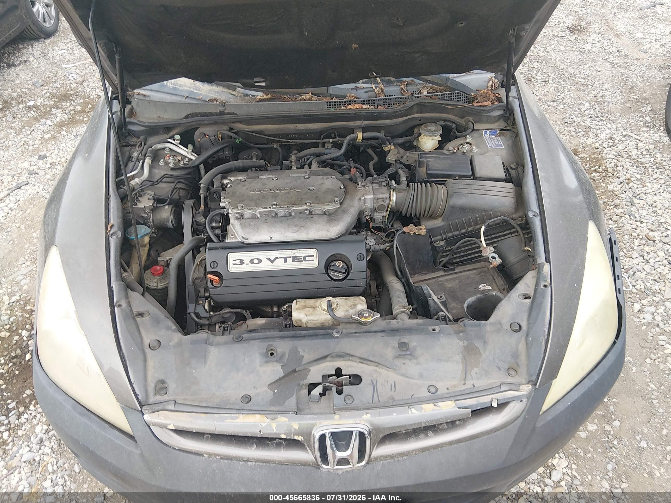 2006 Honda Accord 3.0 Ex Серый vin: 1HGCM66856A074908