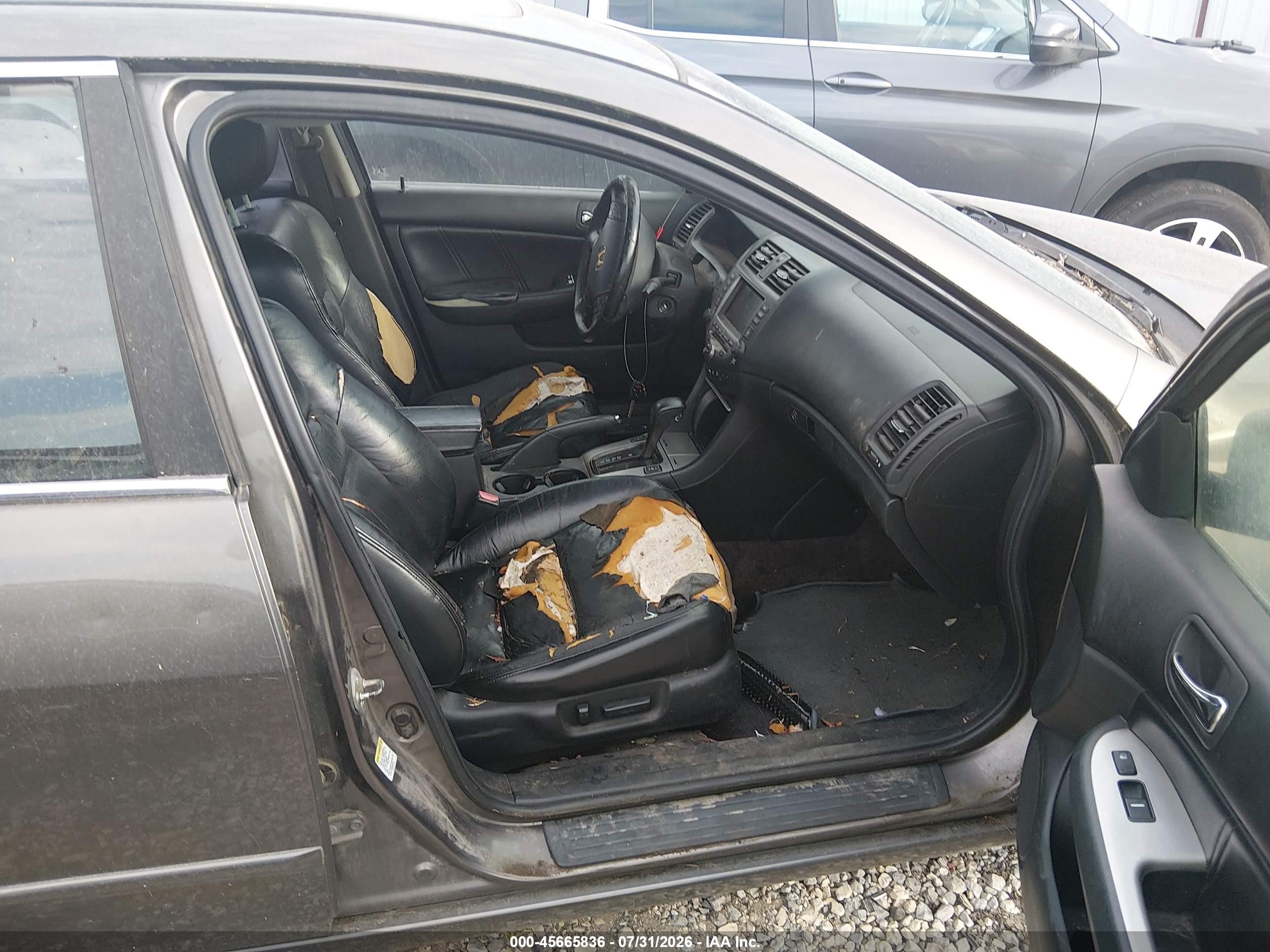 2006 Honda Accord 3.0 Ex Серый vin: 1HGCM66856A074908
