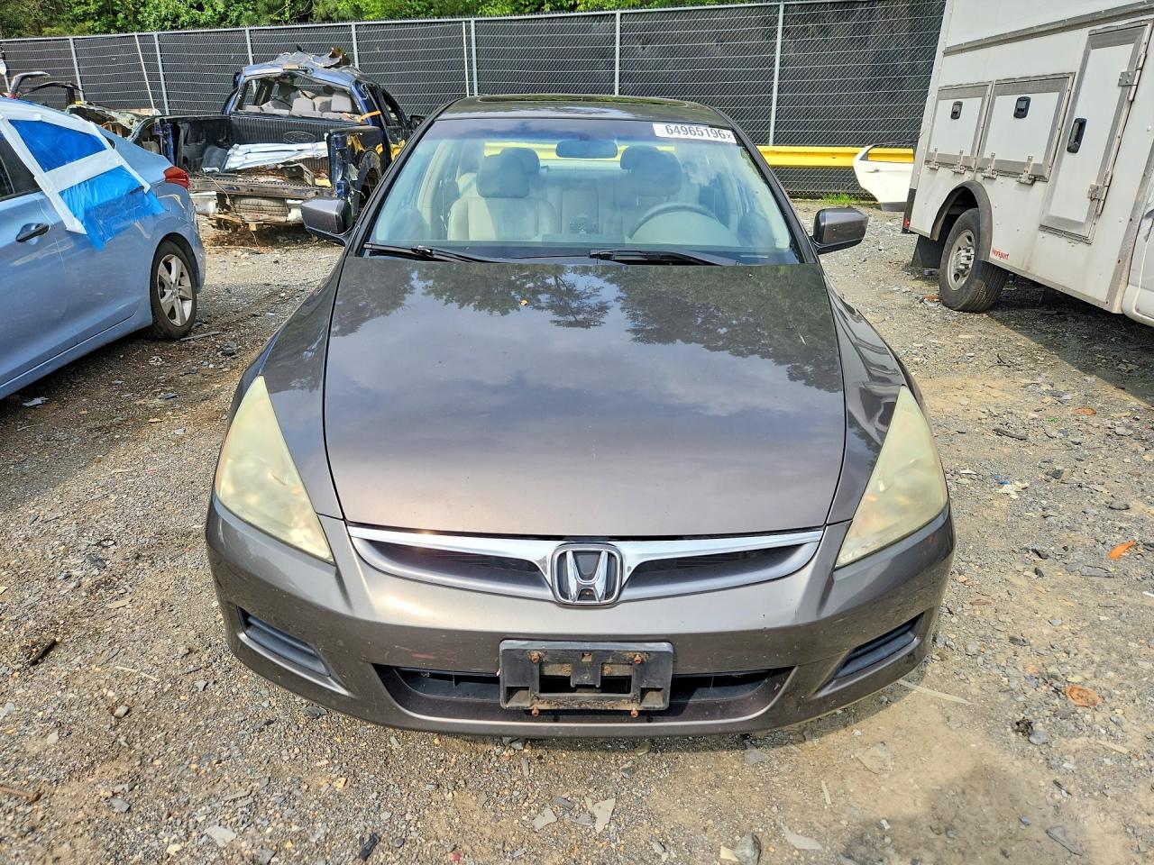2007 Honda Accord Ex Gray vin: 1HGCM66857A017531