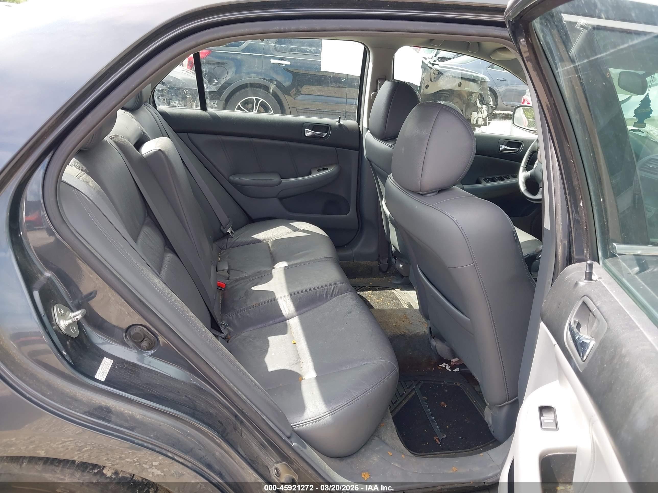 2007 Honda Accord 3.0 Ex Gray vin: 1HGCM66857A075526