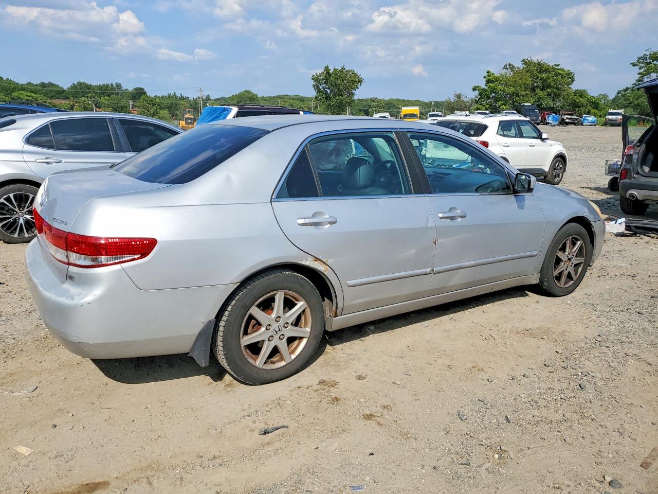 2003 Honda Accord Ex Silver vin: 1HGCM66863A079899