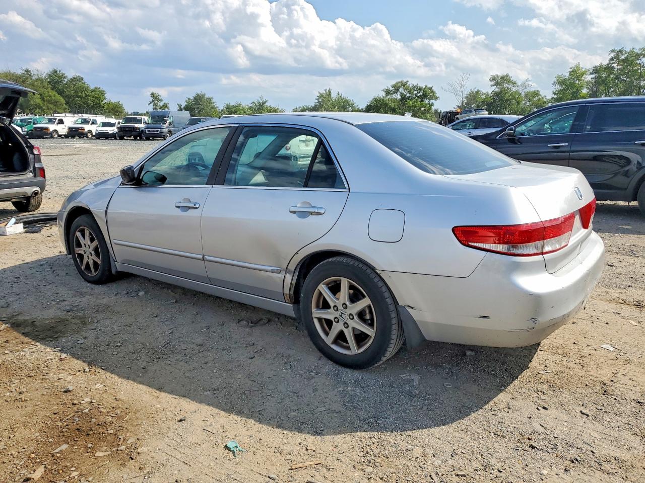 2003 Honda Accord Ex Silver vin: 1HGCM66863A079899