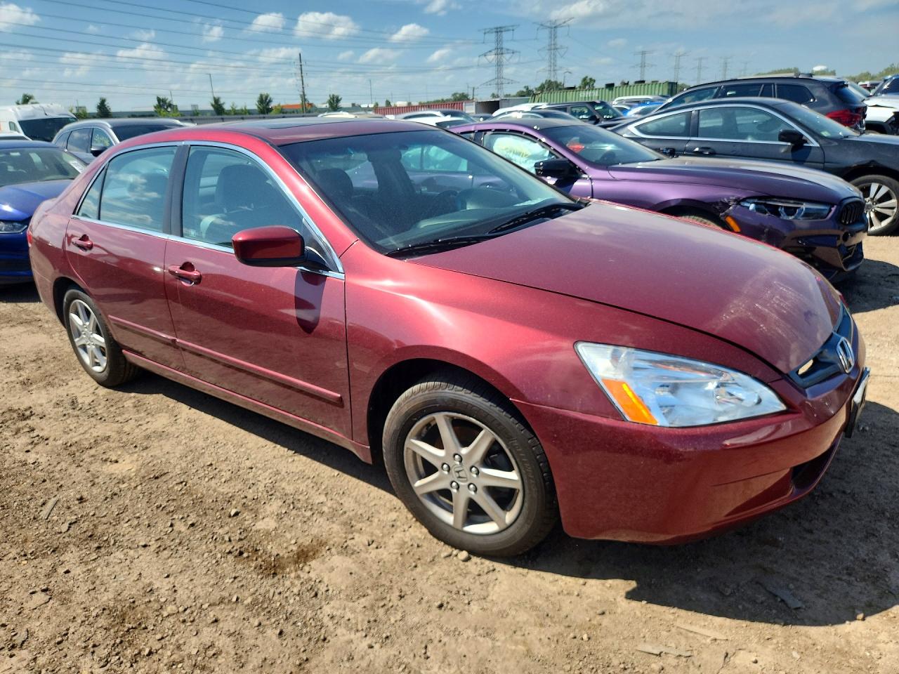 2004 Honda Accord Ex Red vin: 1HGCM66864A038559